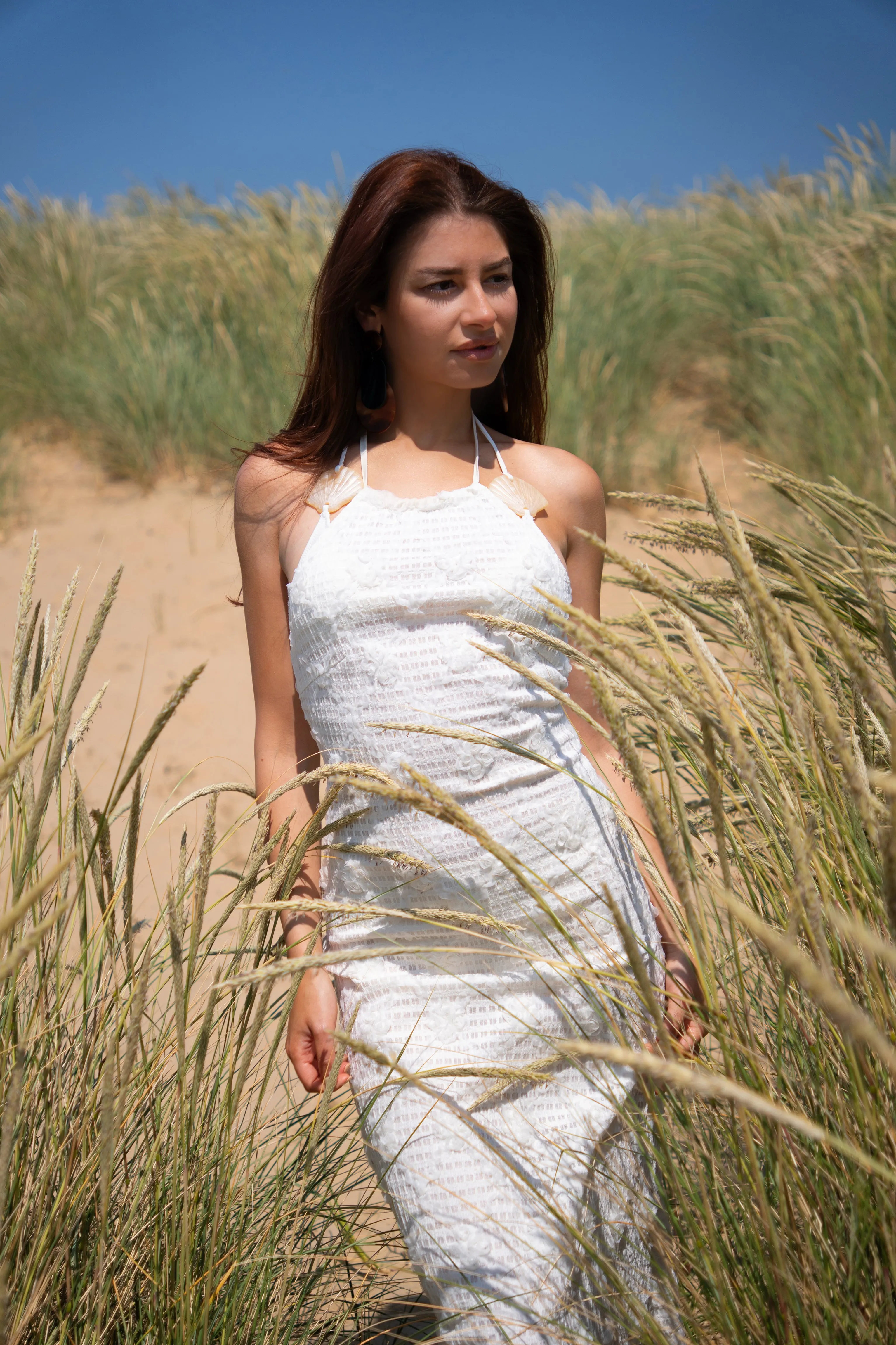 Cali Pure Cotton Cream Floral Crochet Maxi Dress sold by AMYLYNN product image thumbnail 2