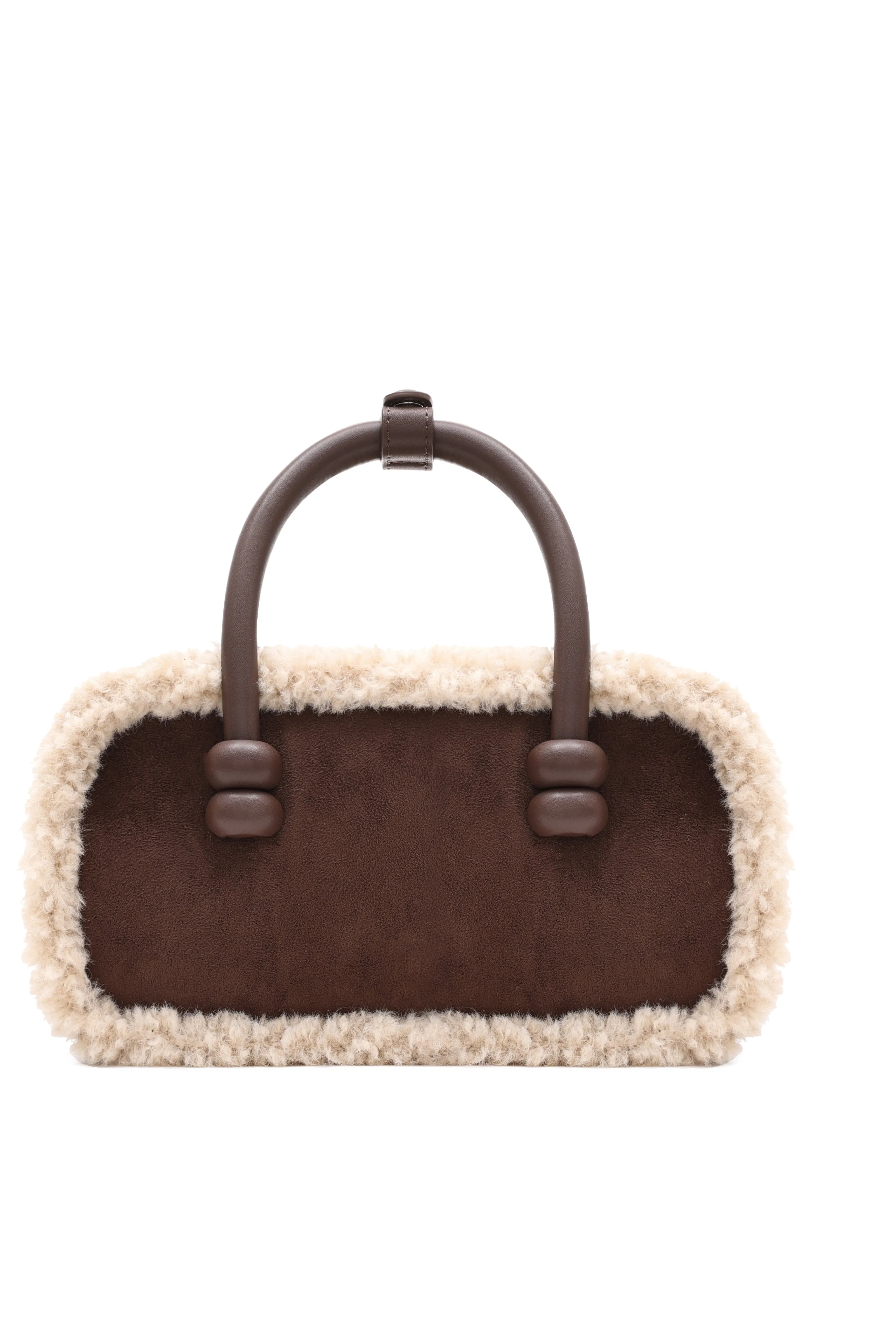 Oslo Coffee Brown Wool Bag sold by AMYLYNN product image thumbnail 5
