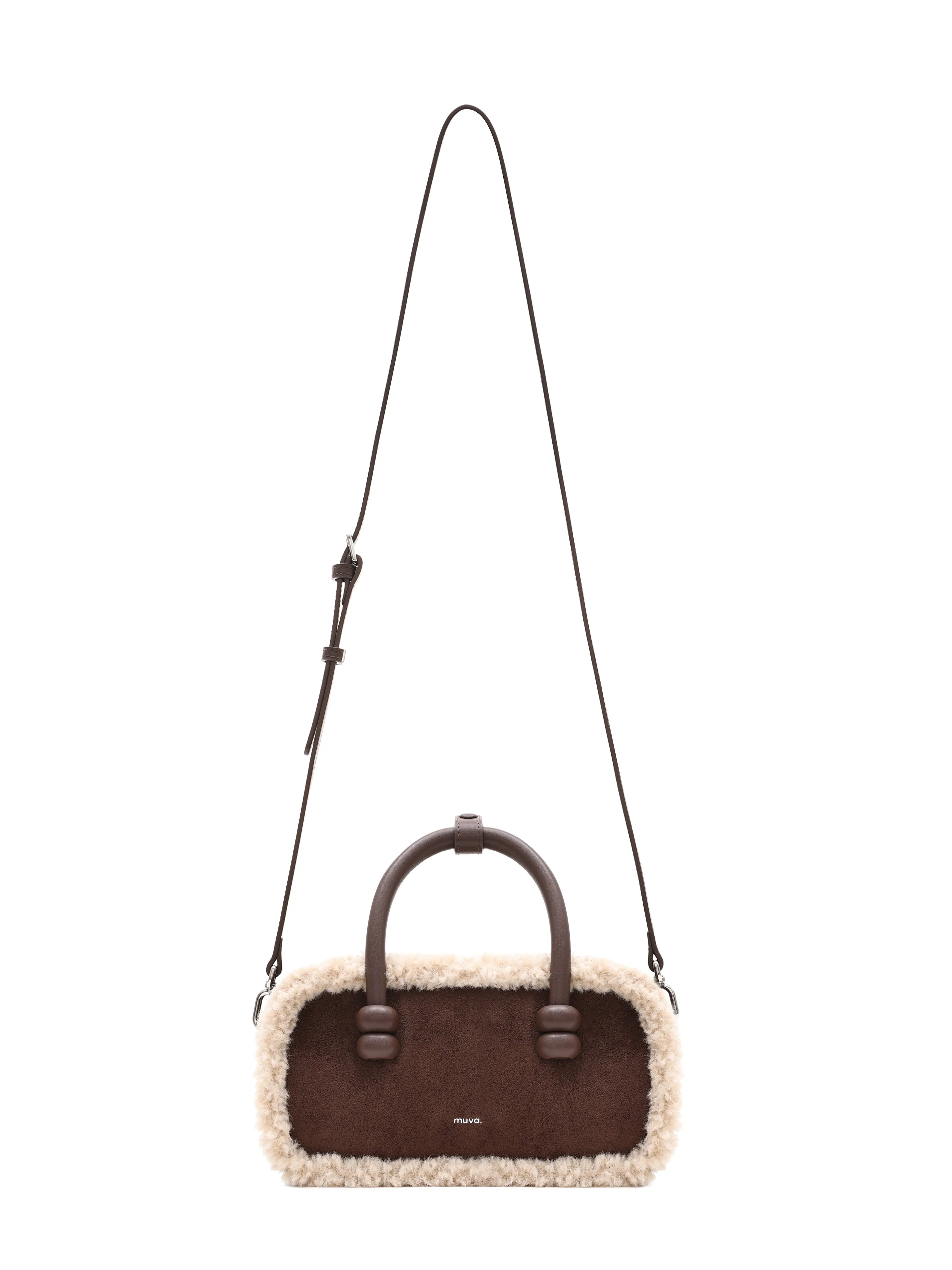 Oslo Coffee Brown Wool Bag sold by AMYLYNN product image thumbnail 2