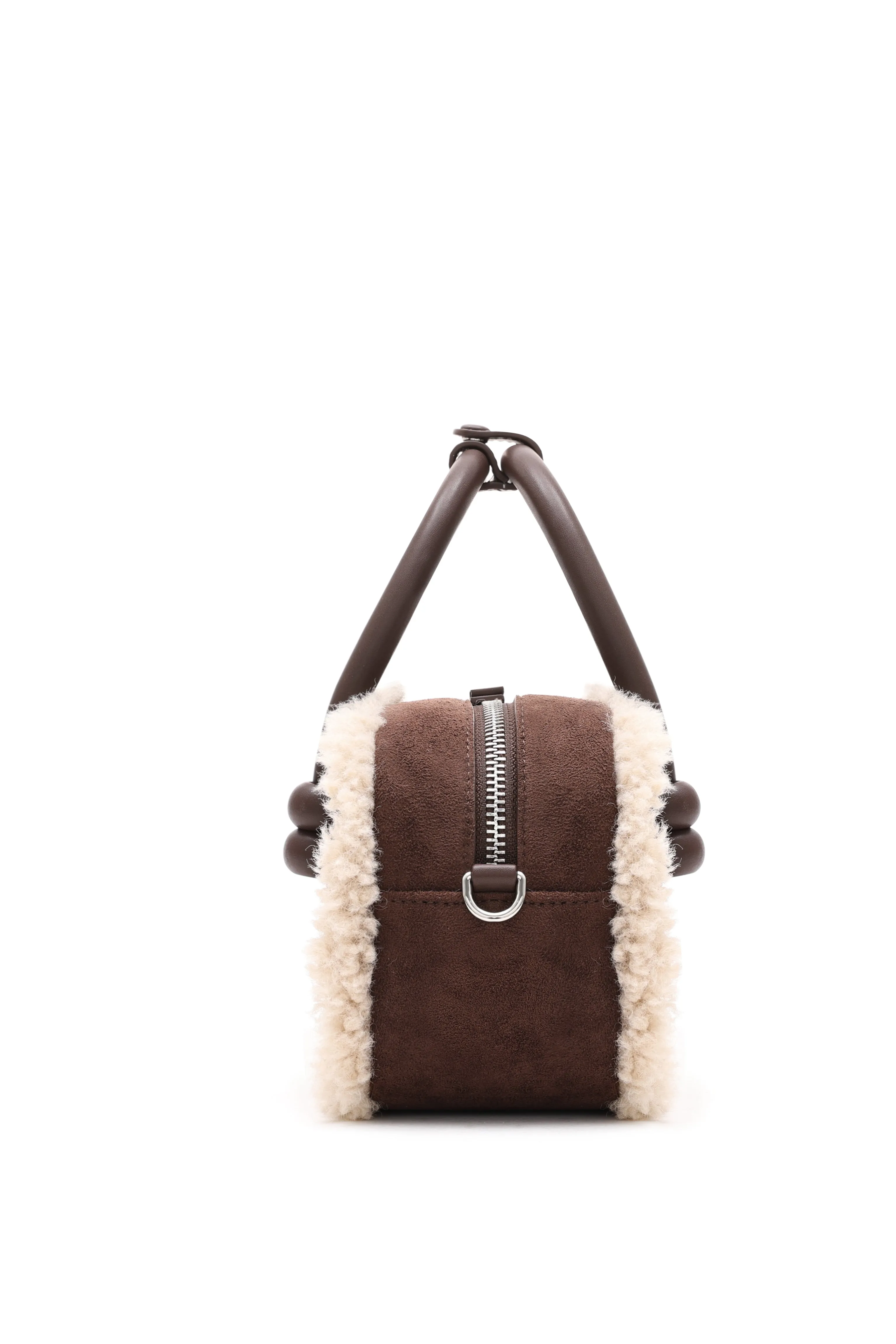 Oslo Coffee Brown Wool Bag sold by AMYLYNN product image thumbnail 4