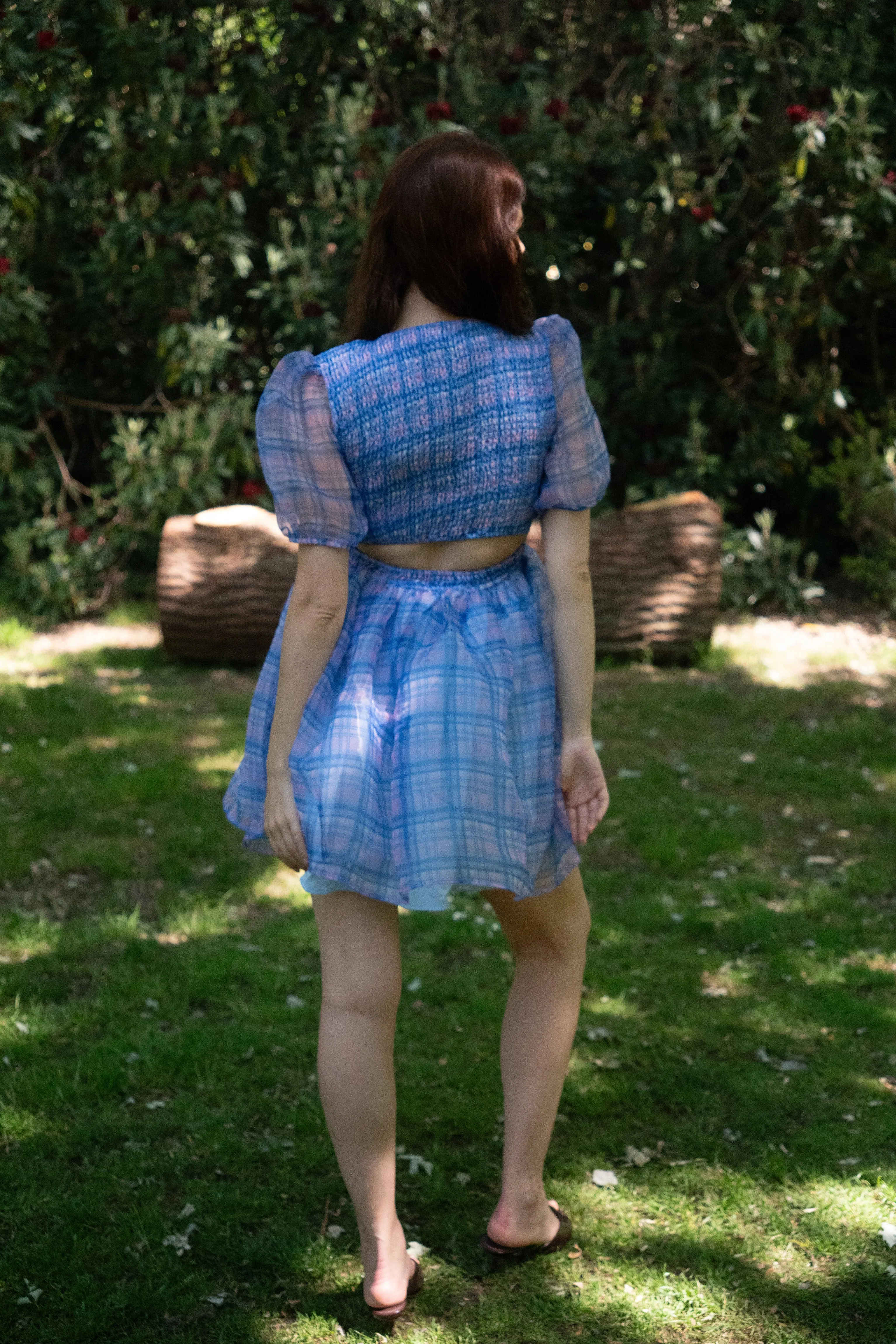 Purple Organza Mini Puffball Dress sold by AMYLYNN product image thumbnail 4