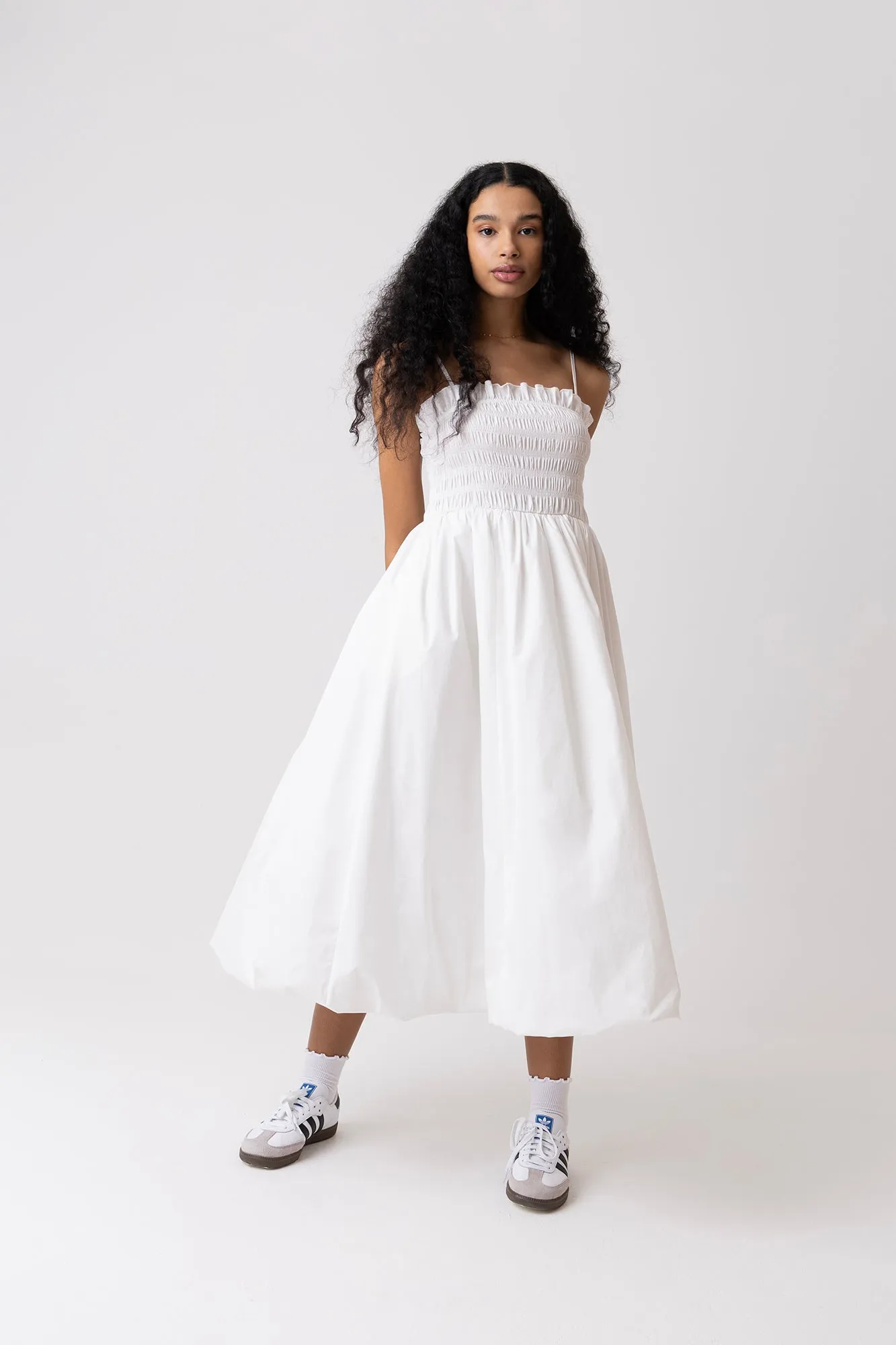 Polly Pure Cotton White Puffball Dress sold by AMYLYNN