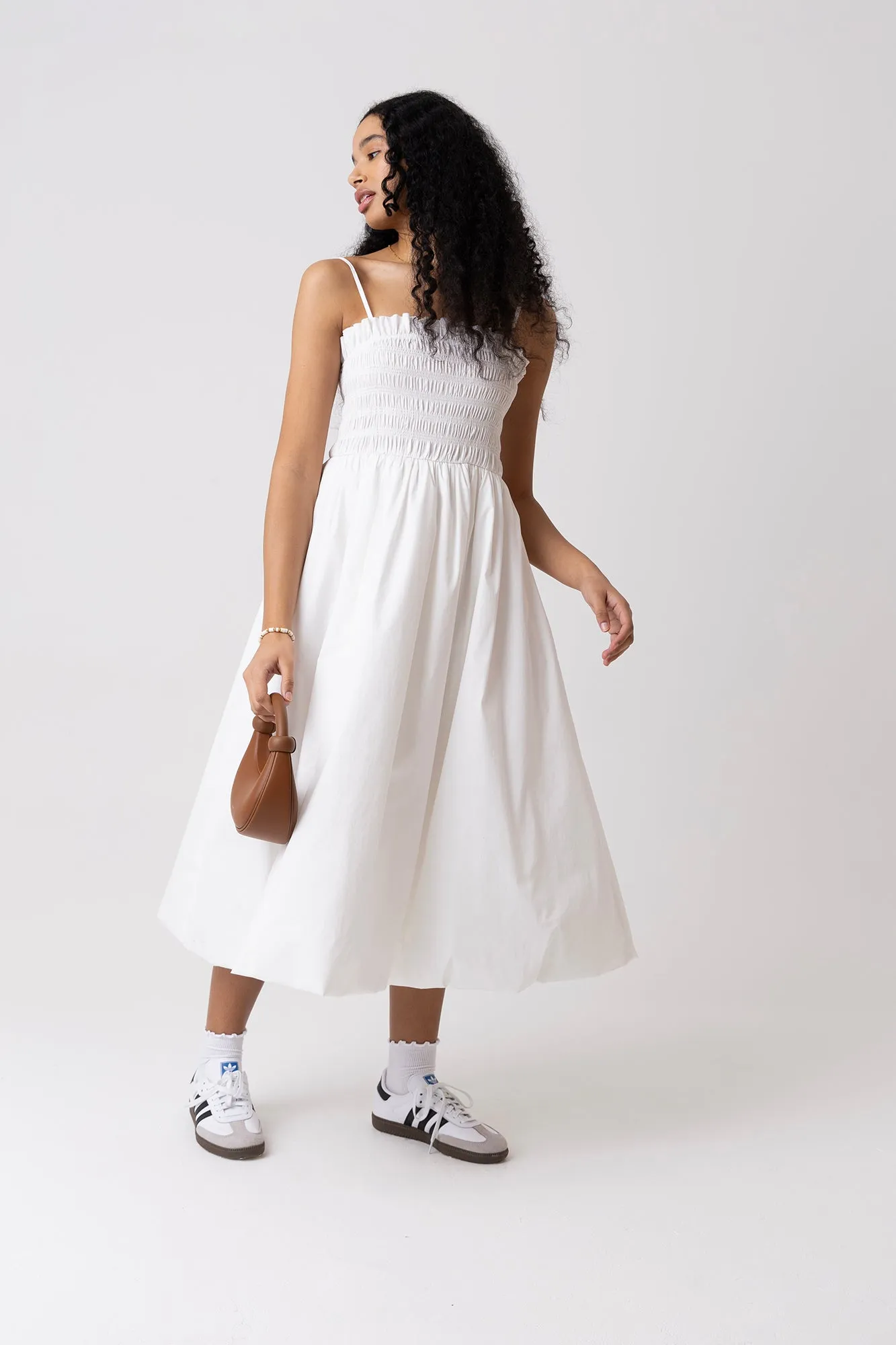 Polly Pure Cotton White Puffball Dress sold by AMYLYNN product image thumbnail 3