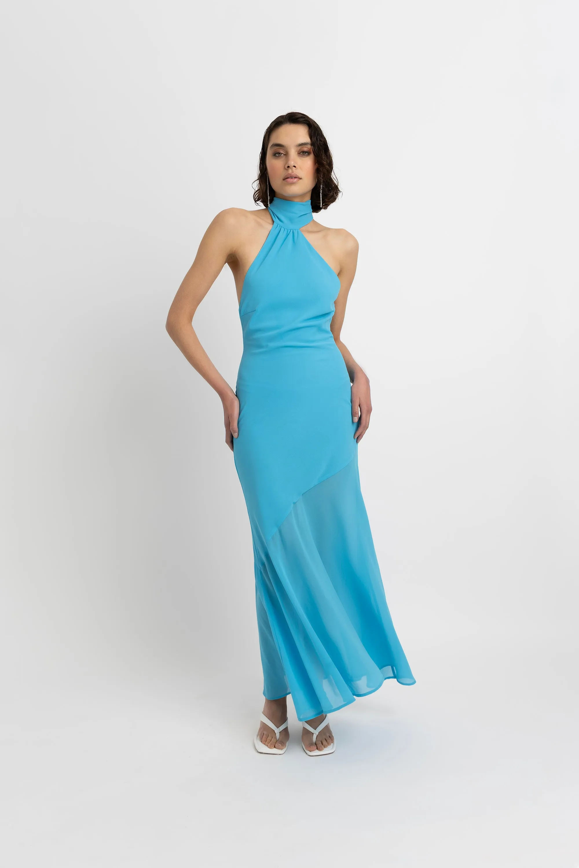 Baia Turquoise Halterneck Maxi Dress sold by AMYLYNN product image thumbnail 3
