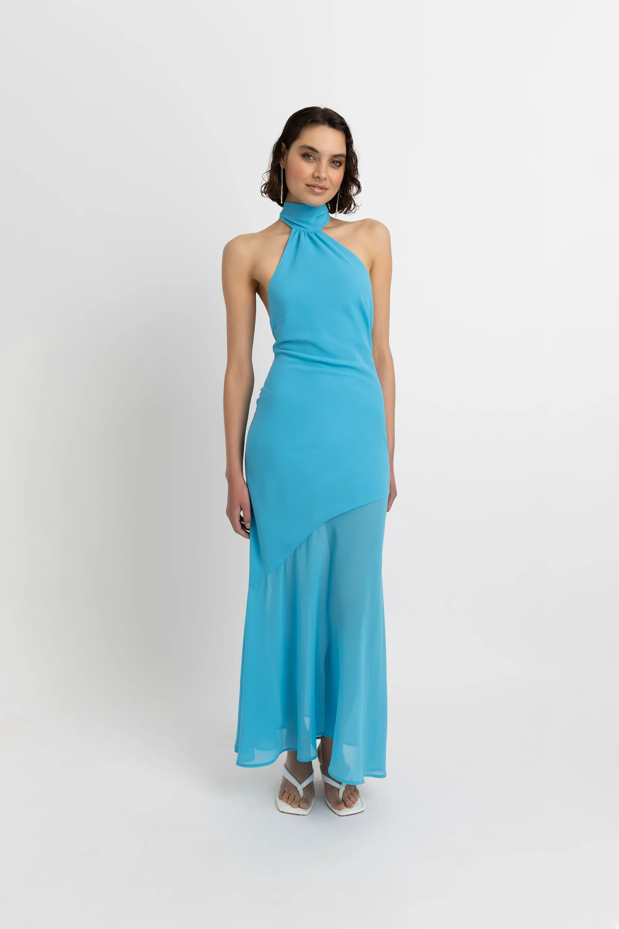 Baia Turquoise Halterneck Maxi Dress sold by AMYLYNN product image thumbnail 4
