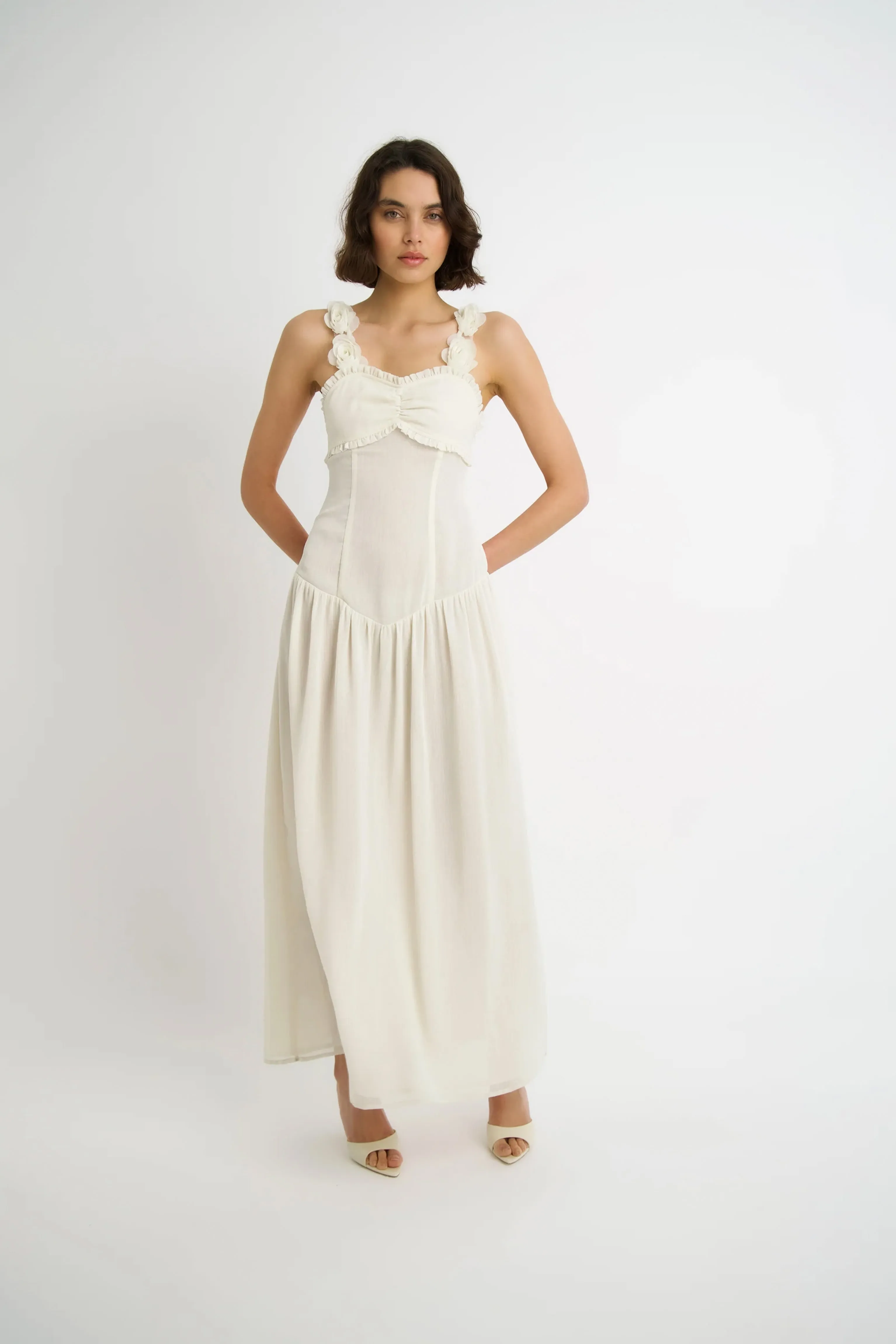 Loren Semi Sheer Maxi Dress sold by AMYLYNN product image thumbnail 4