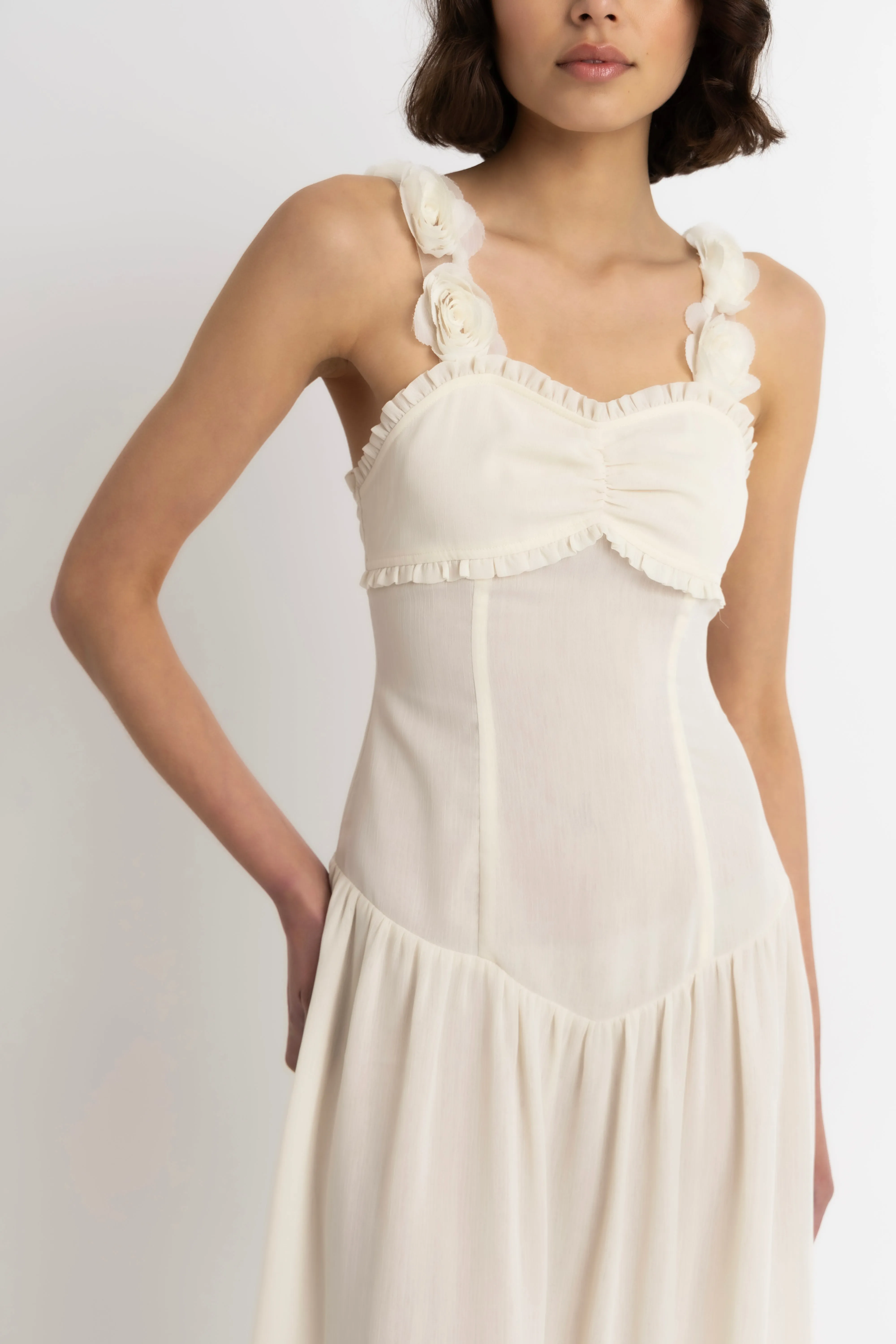 Loren Semi Sheer Maxi Dress sold by AMYLYNN product image thumbnail 3