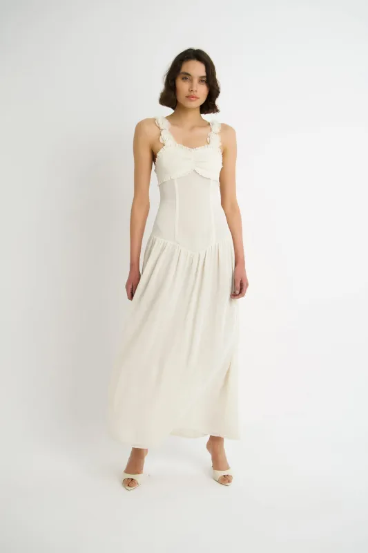 Loren Semi Sheer Maxi Dress sold by AMYLYNN