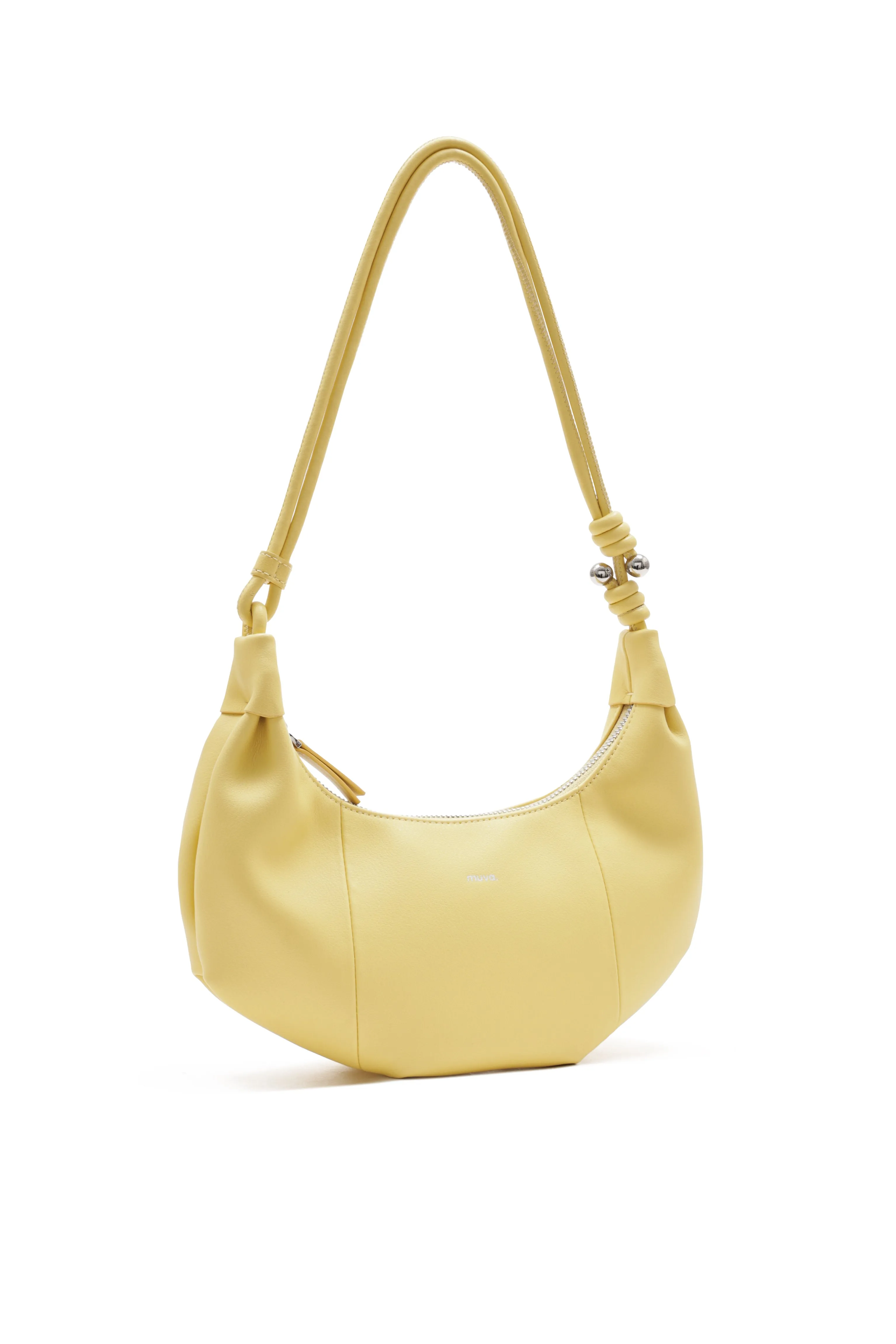 Lille Yellow Leather Underarm Bag sold by AMYLYNN product image thumbnail 3