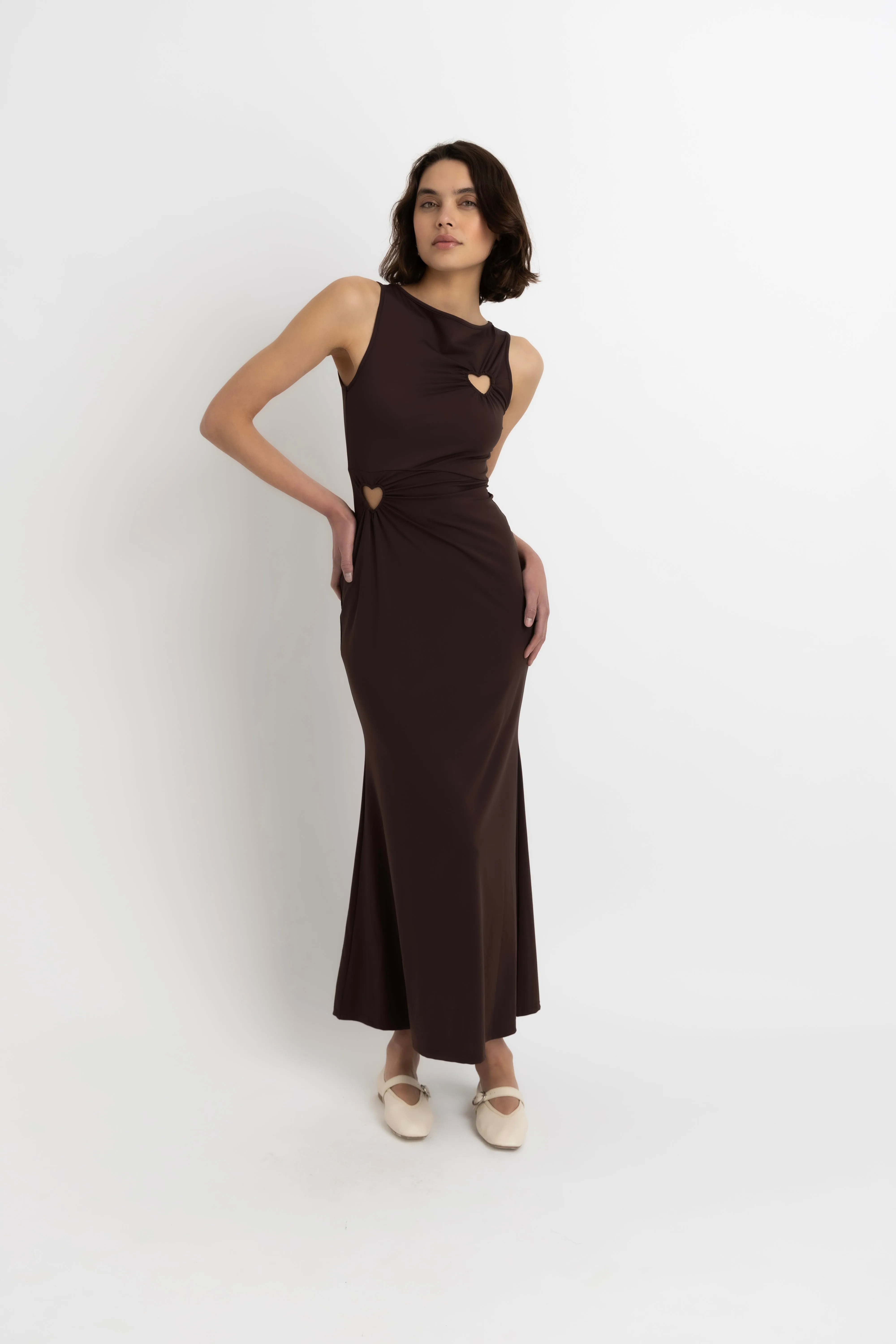 Harlie Brown Heart Cut Out Maxi Dress sold by AMYLYNN product image thumbnail 5