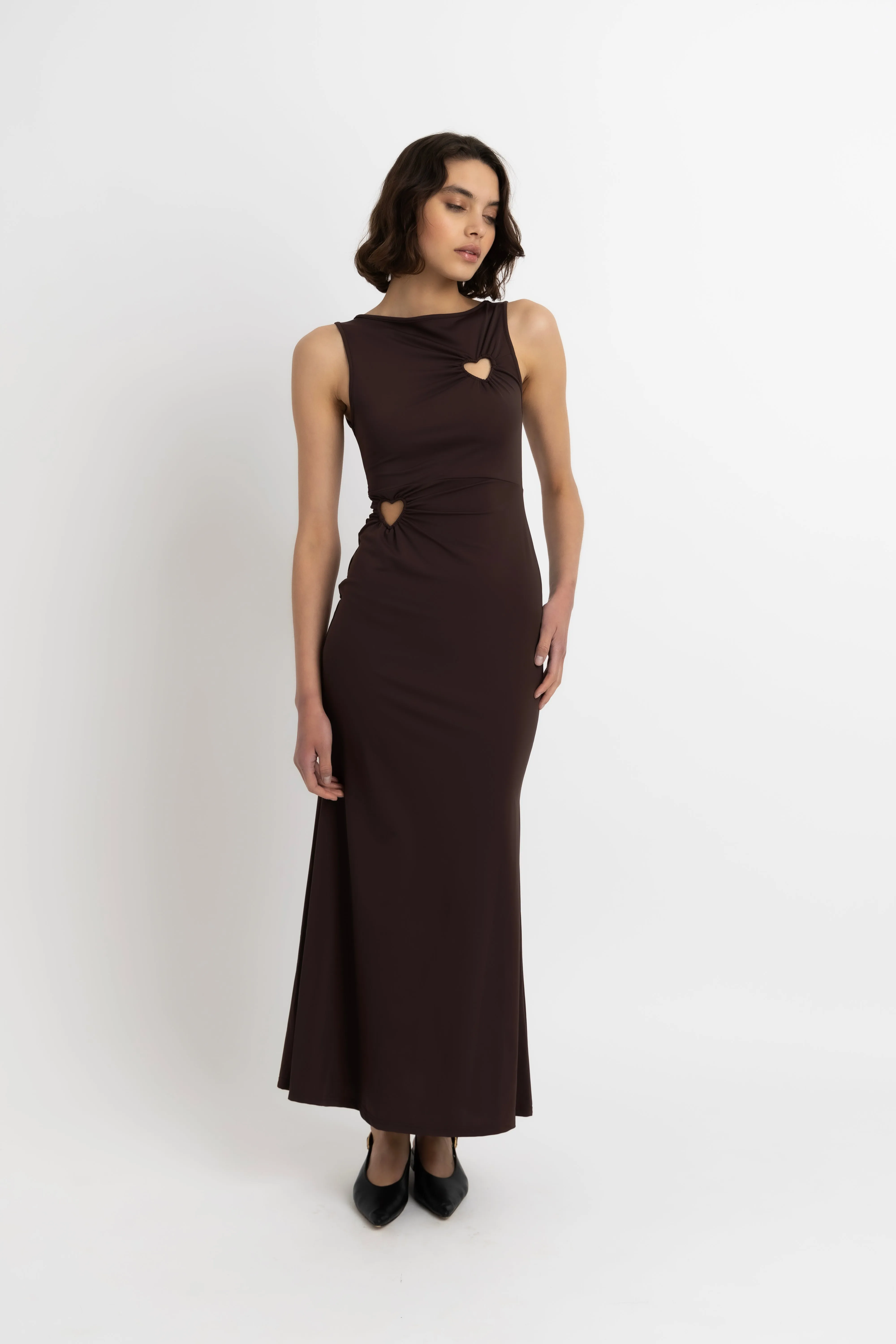 Harlie Brown Heart Cut Out Maxi Dress sold by AMYLYNN product image thumbnail 4