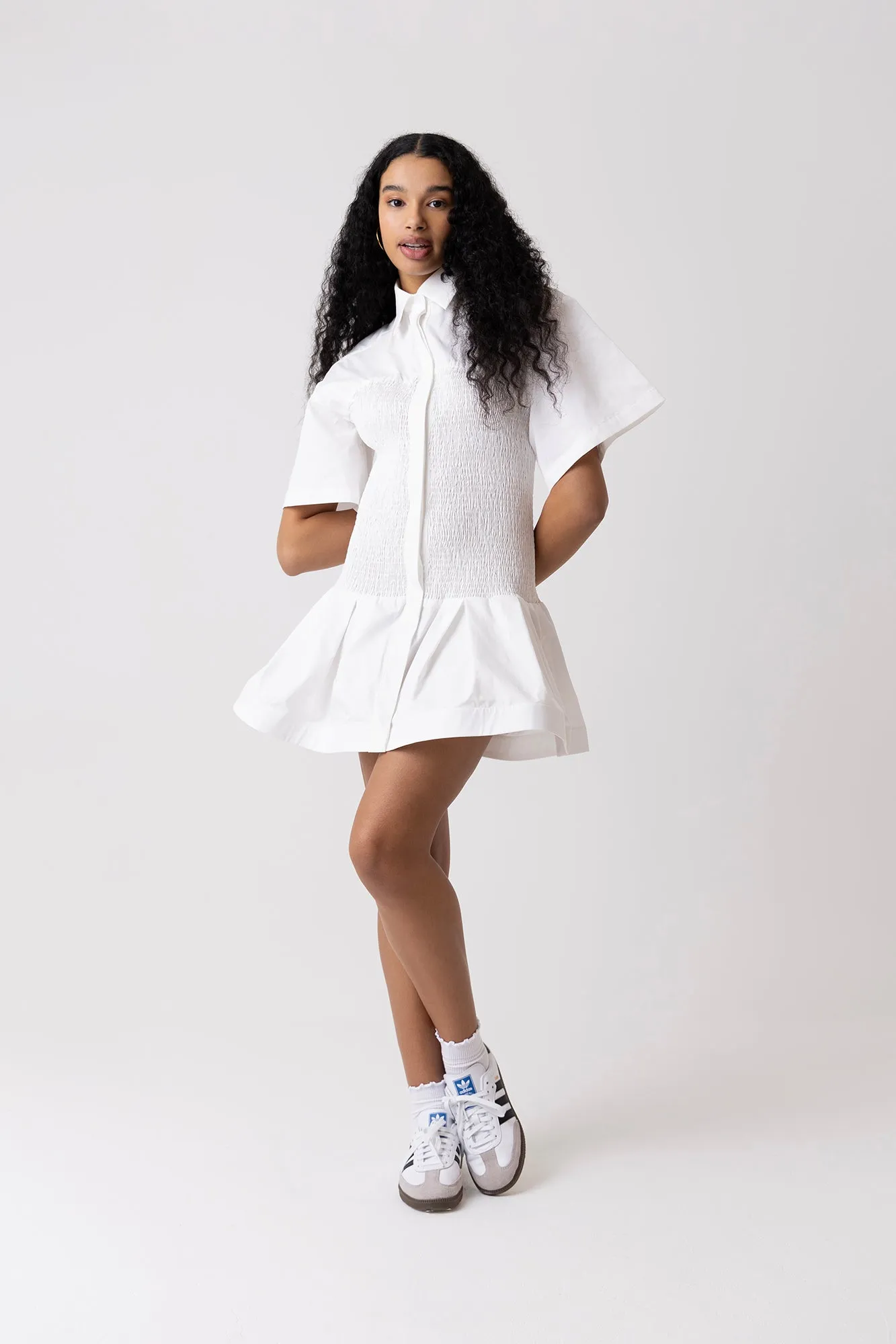 Kirsty Pure Cotton White Shirt Dress sold by AMYLYNN product image thumbnail 2