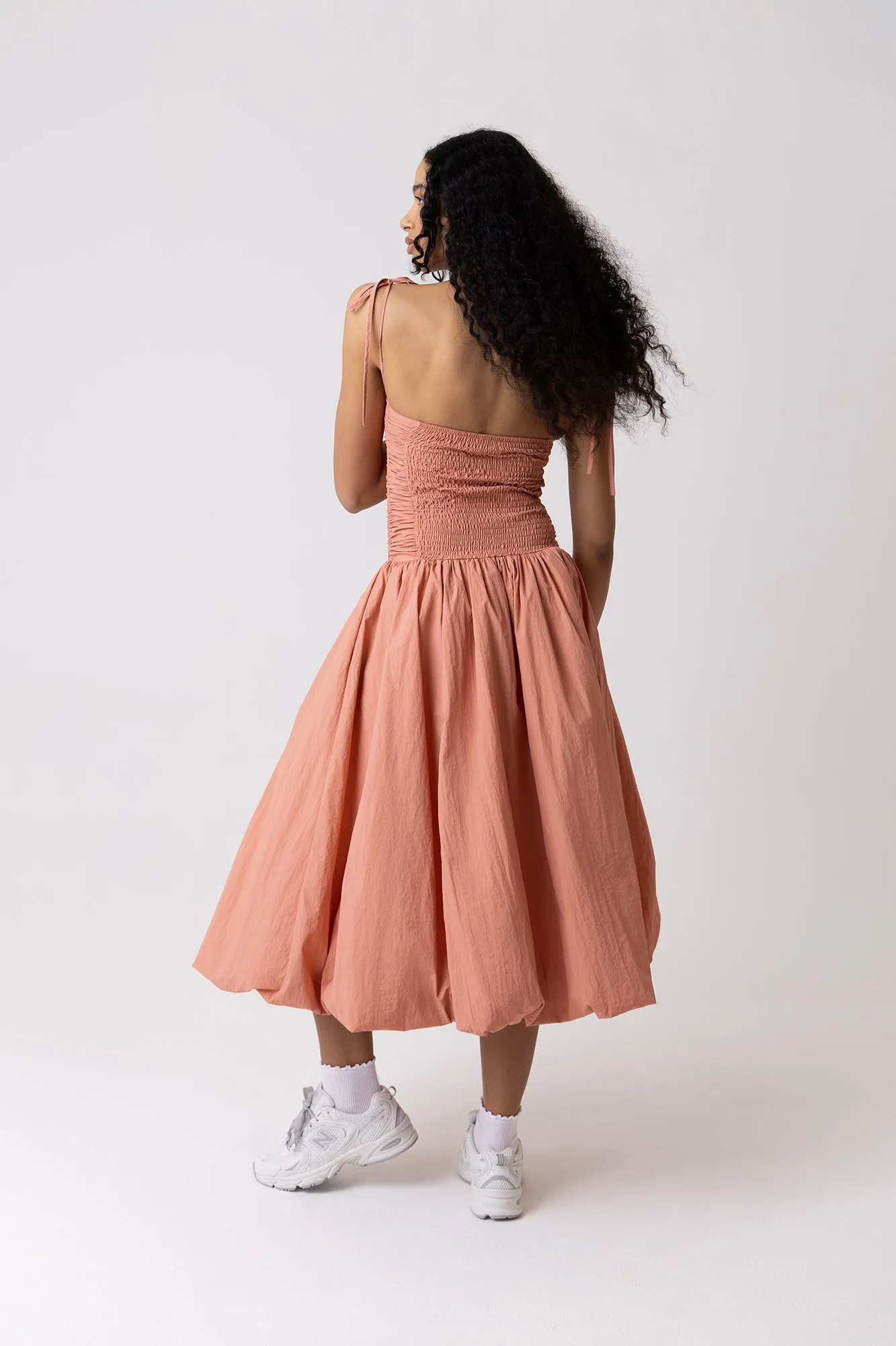 Alexa Peach Puffball Dress sold by AMYLYNN product image thumbnail 3