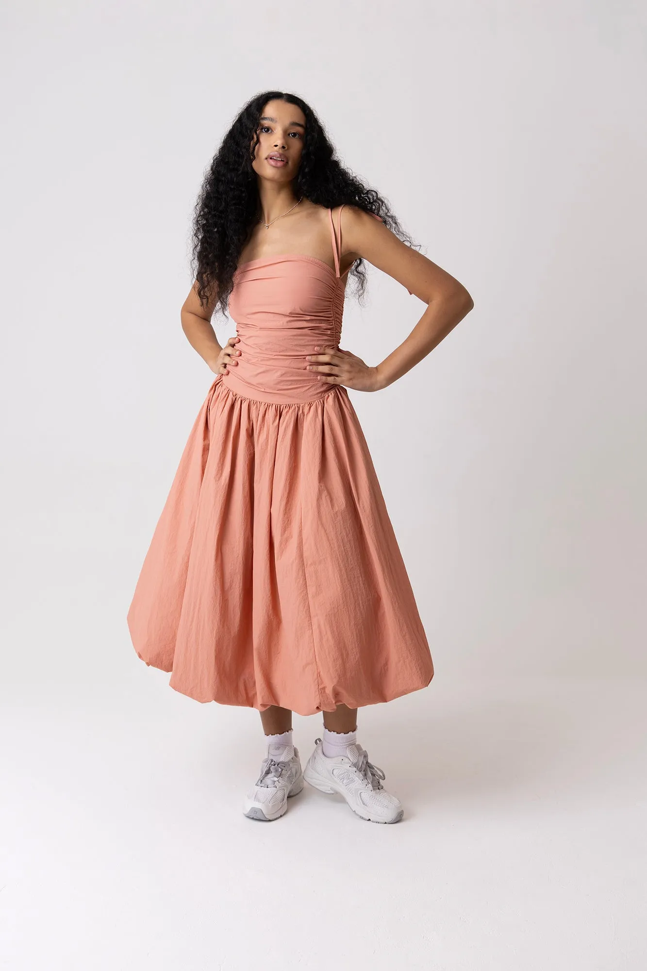 Alexa Peach Puffball Dress sold by AMYLYNN product image thumbnail 2
