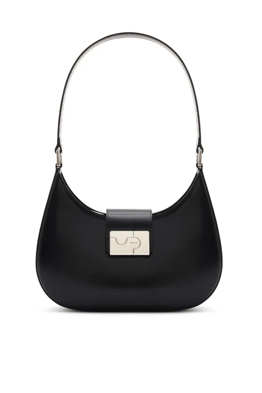 Albany Black Leather Shoulder Bag sold by AMYLYNN