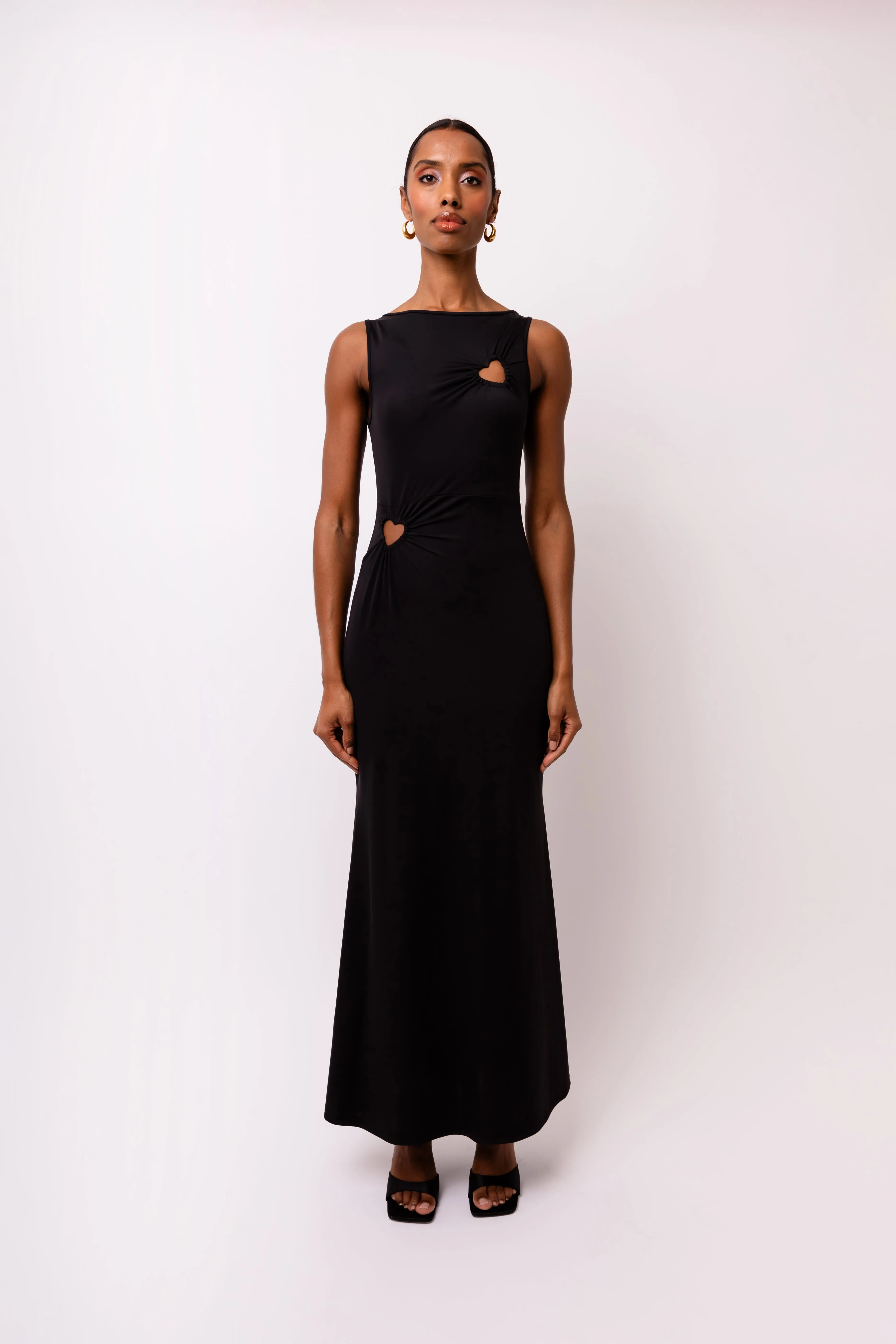 Harlie Black Heart Cut Out Maxi Dress sold by AMYLYNN product image thumbnail 3