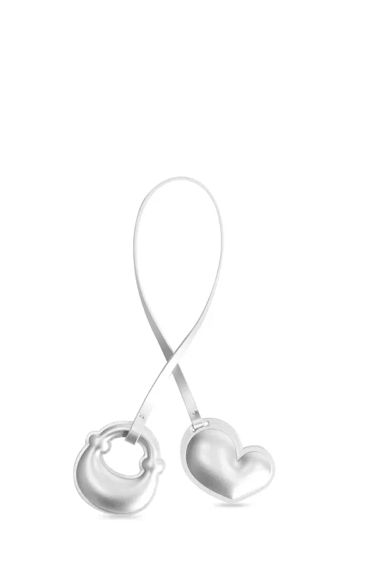 Silver Heart Pendant Bag Decoration sold by AMYLYNN