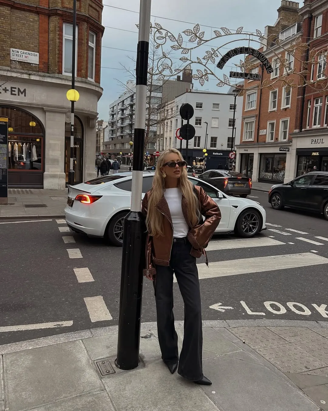 Otto Metallic Coffee Brown Biker Jacket sold by AMYLYNN product image thumbnail 2