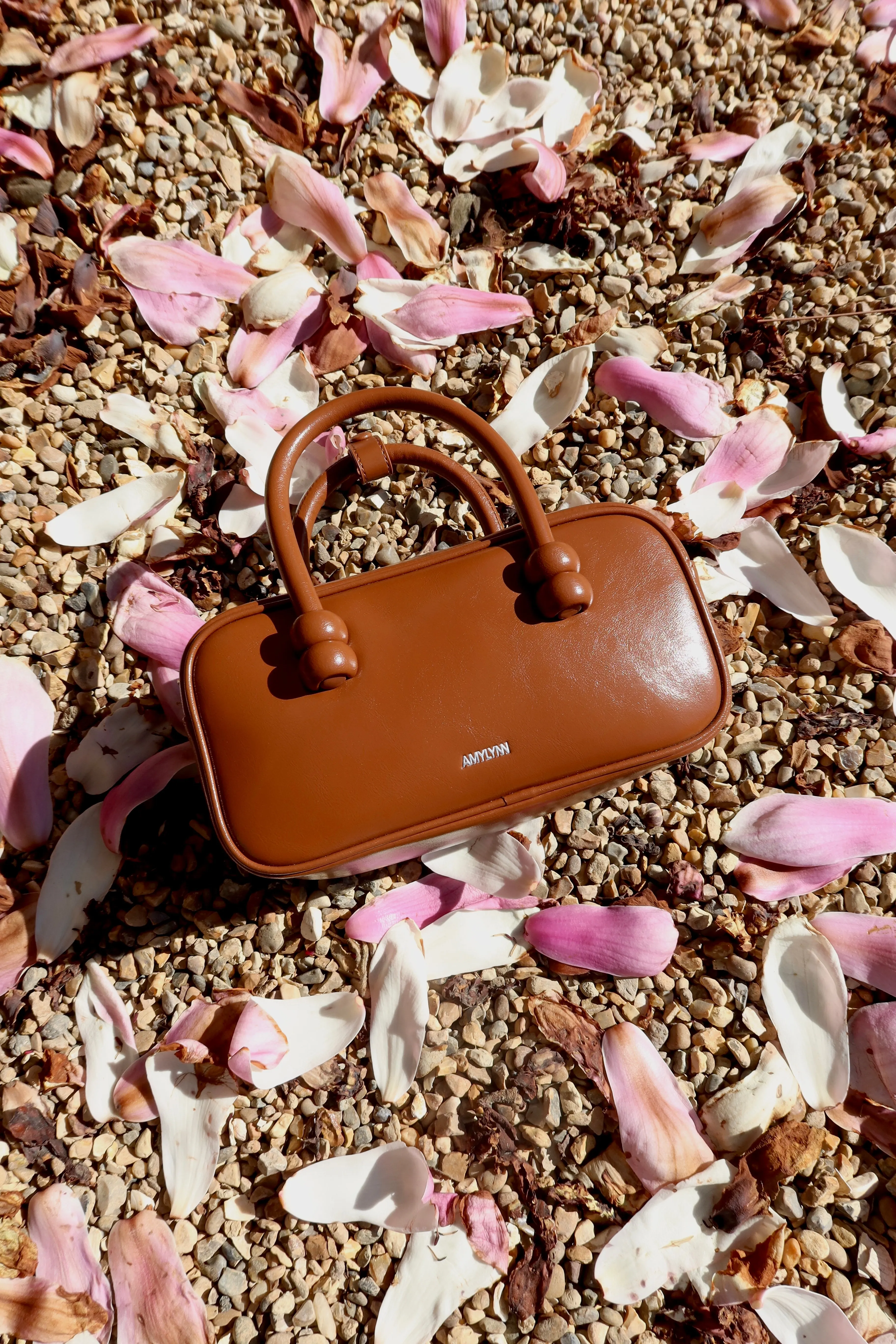 Boston Brown Leather Crossbody Rectangle Bag sold by AMYLYNN product image thumbnail 2