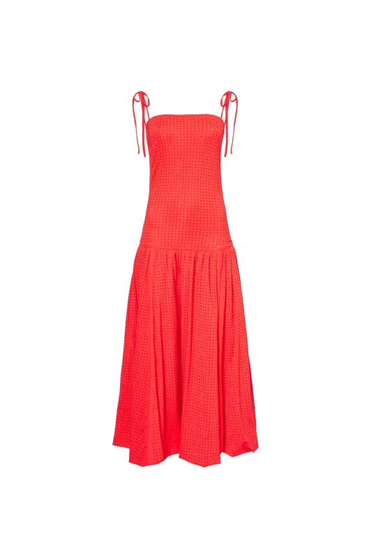 Alexa Cherry Red Rhinestone Embellished Puffball Dress sold by AMYLYNN