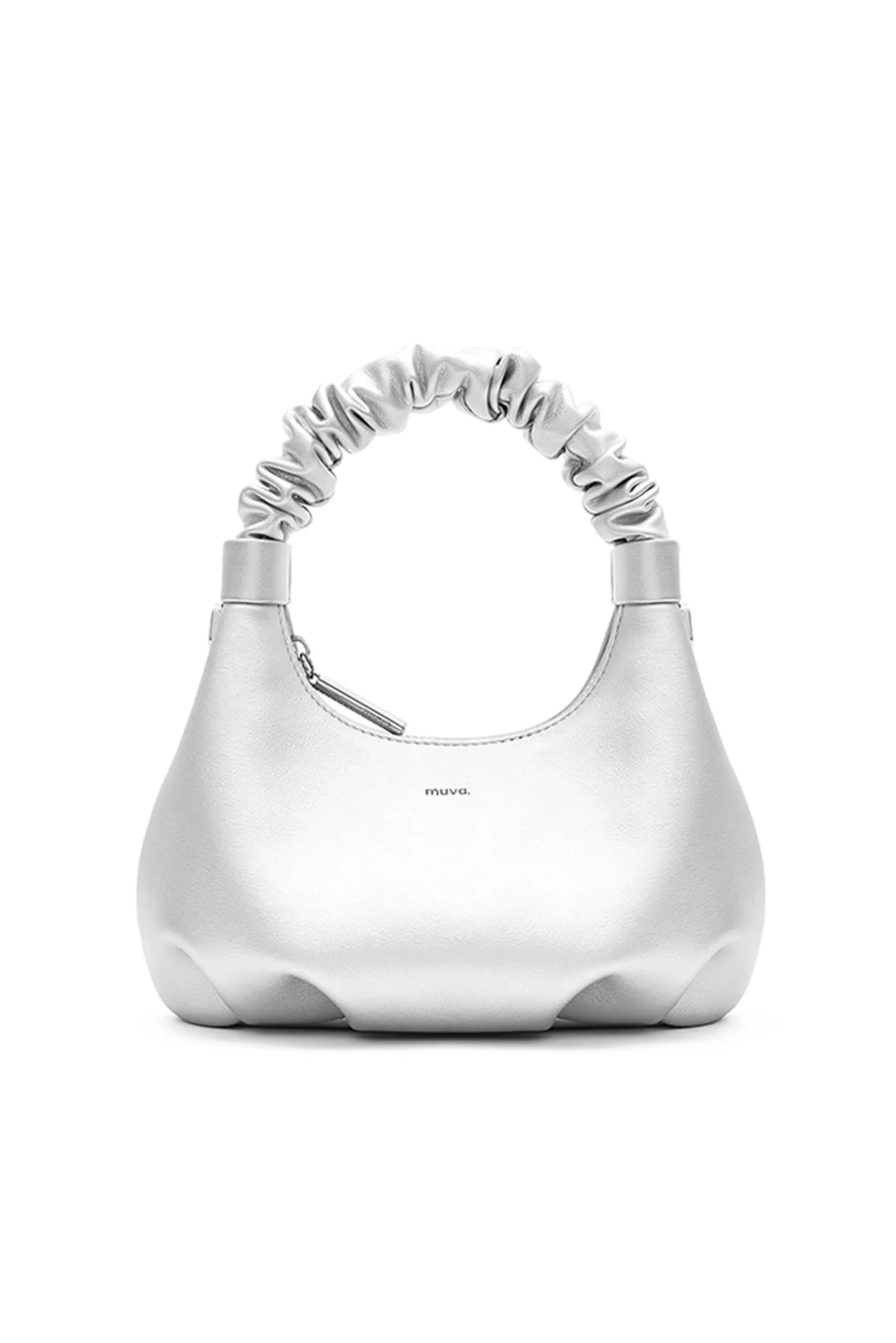 Verona Silver Ruched Bag sold by AMYLYNN
