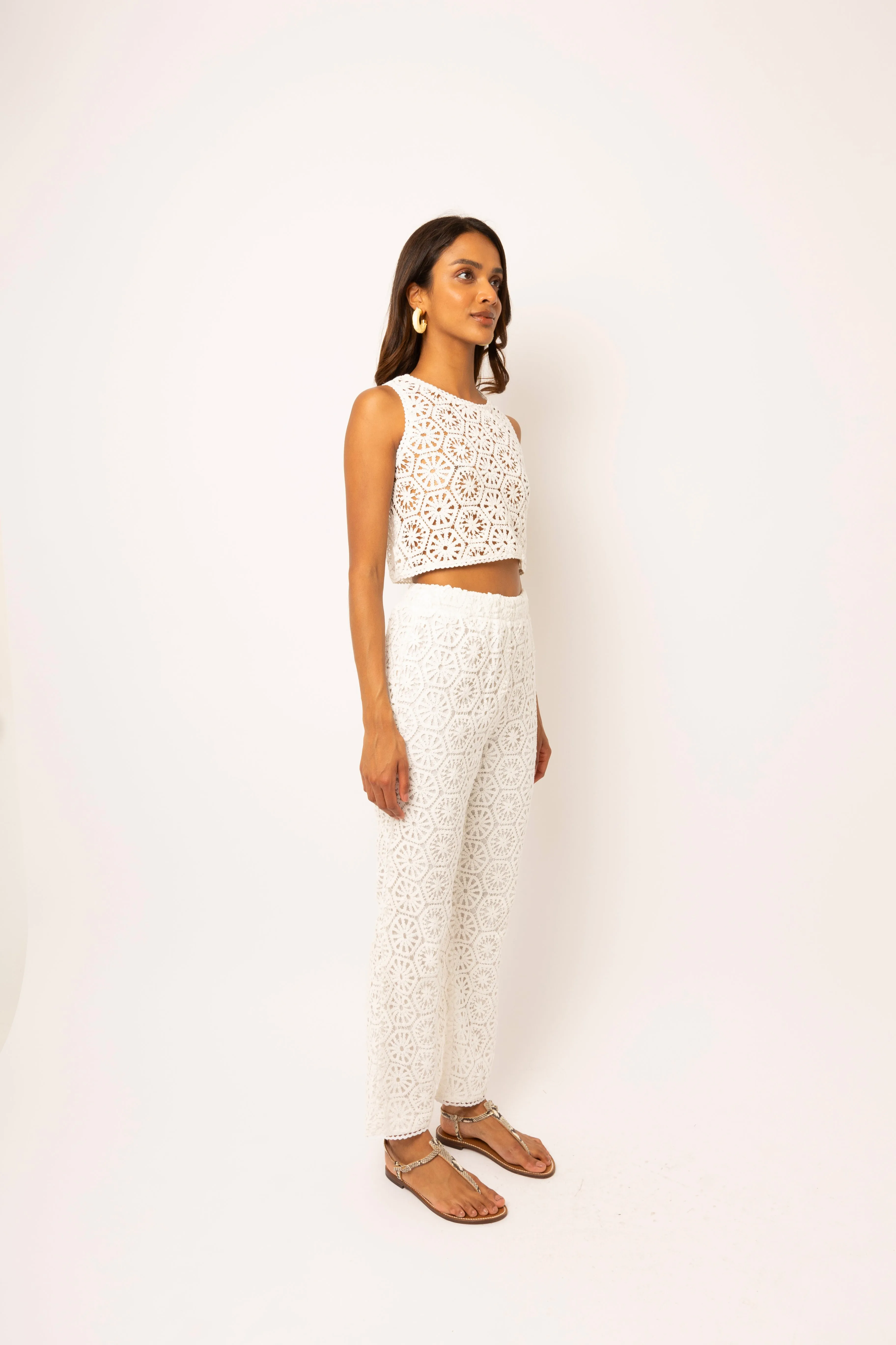 Florence Pure Cotton Crochet Lace Top sold by AMYLYNN product image thumbnail 5