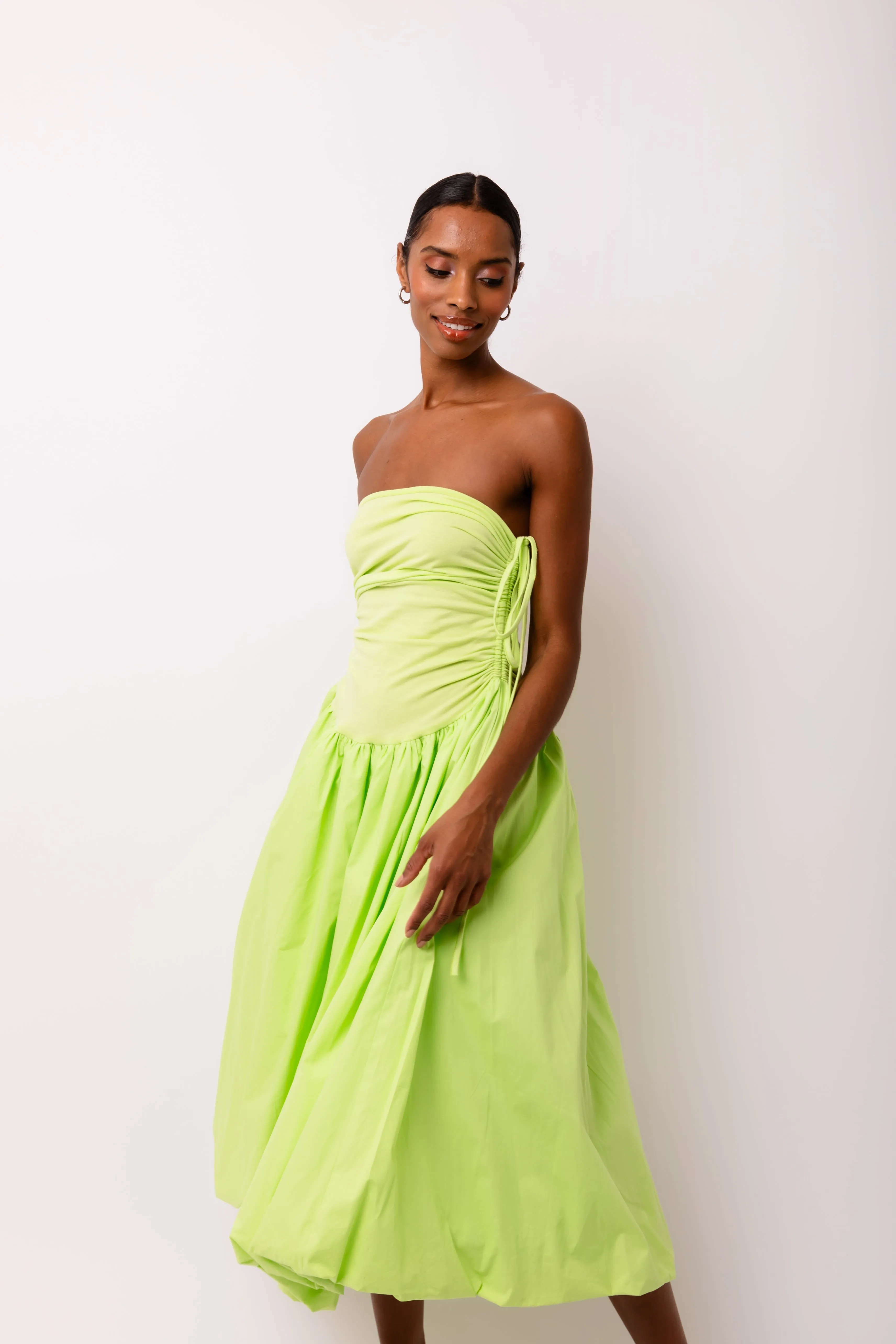 Alexa Lime Green Puffball Dress sold by AMYLYNN product image thumbnail 5