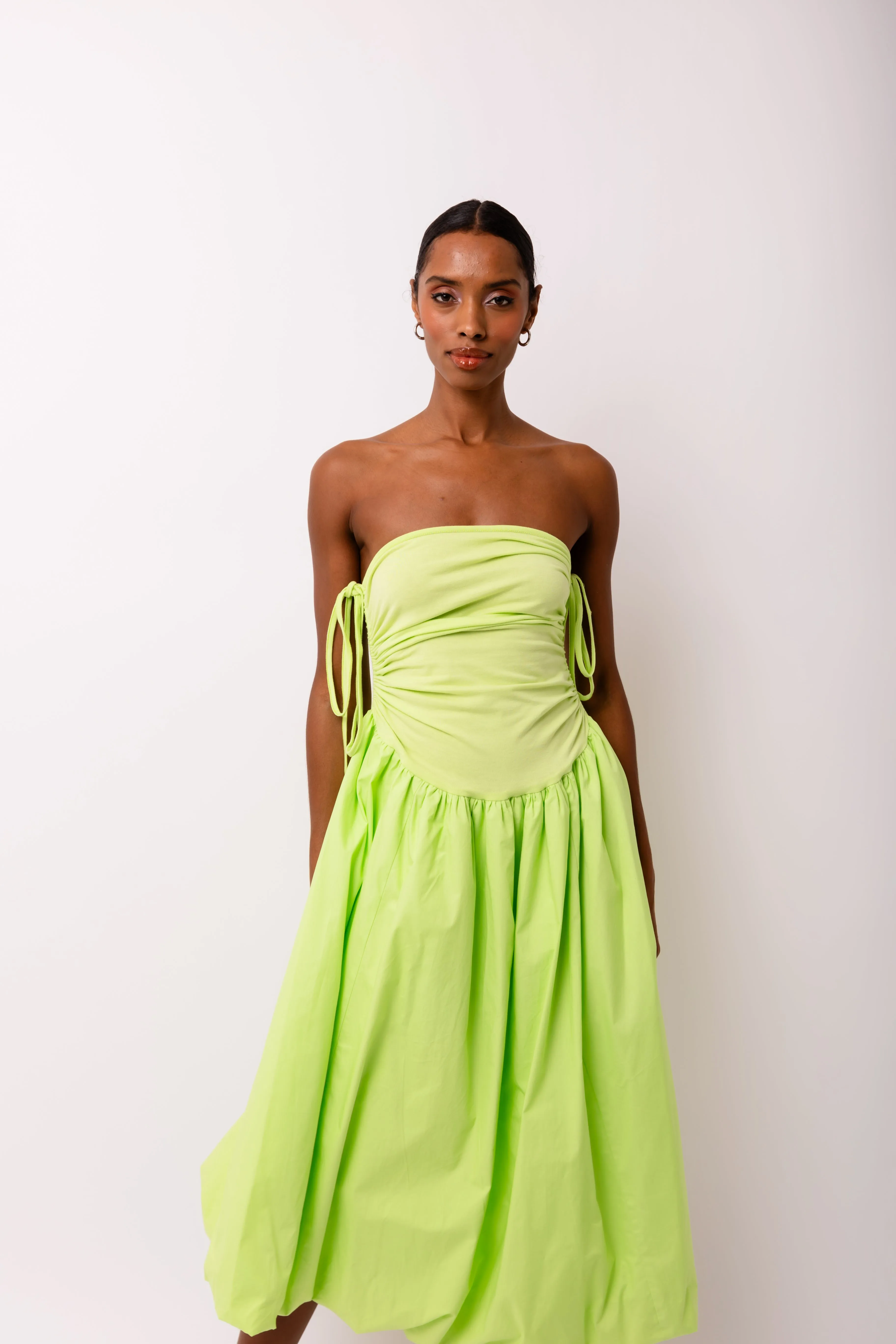 Alexa Lime Green Puffball Dress sold by AMYLYNN product image thumbnail 2