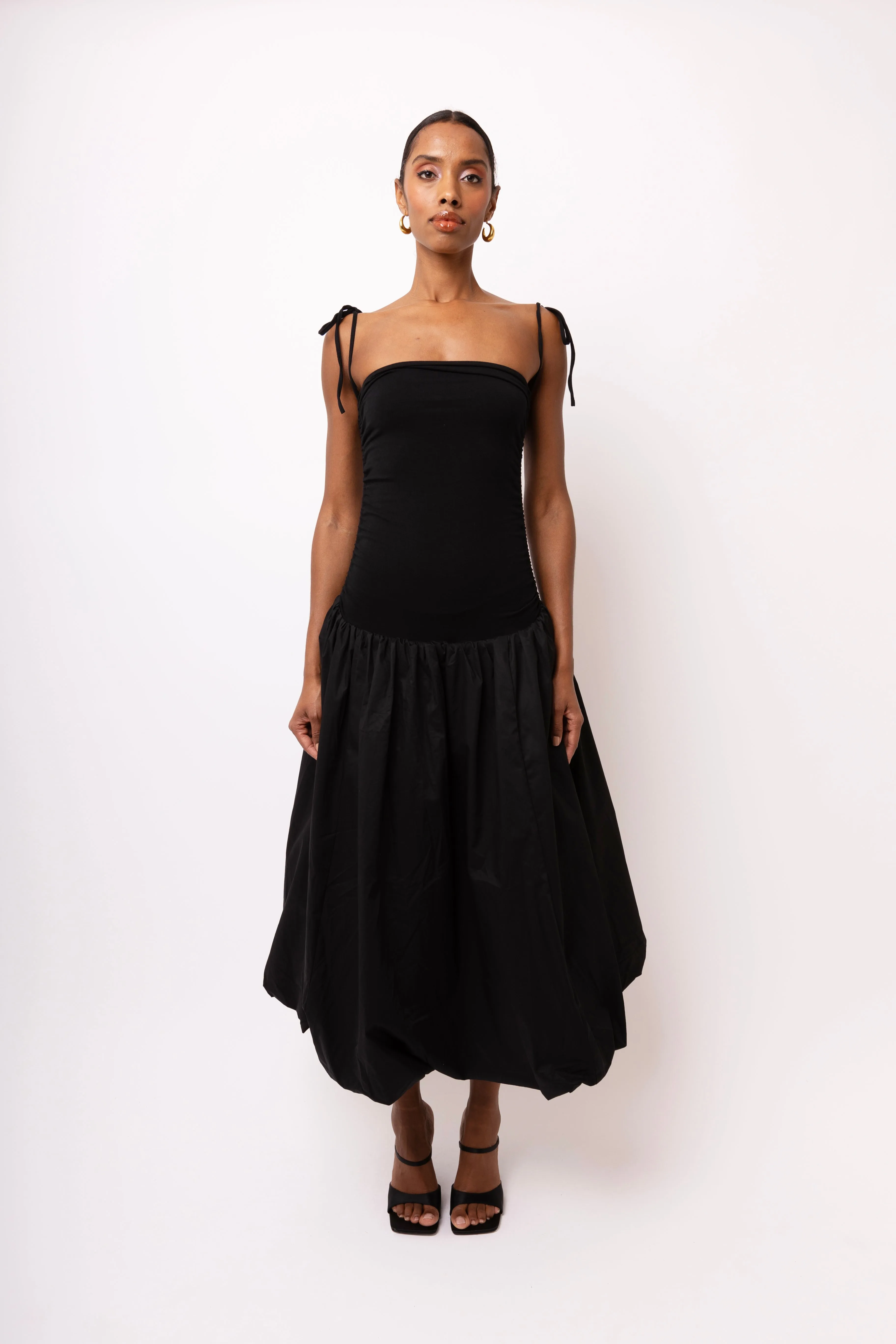 Alexa Black Puffball Dress sold by AMYLYNN product image thumbnail 2