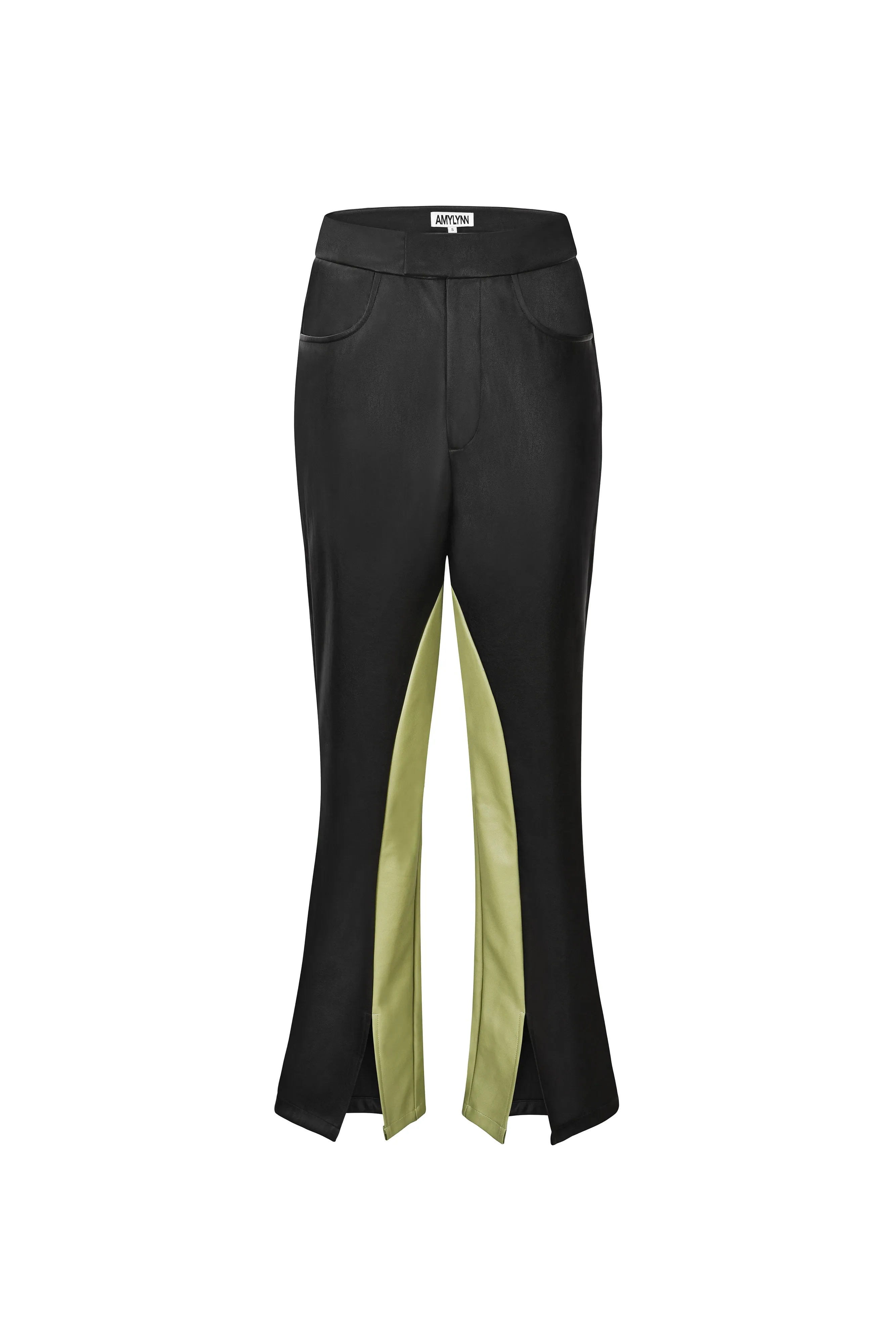 Aida Black Faux-Leather Trouser sold by AMYLYNN