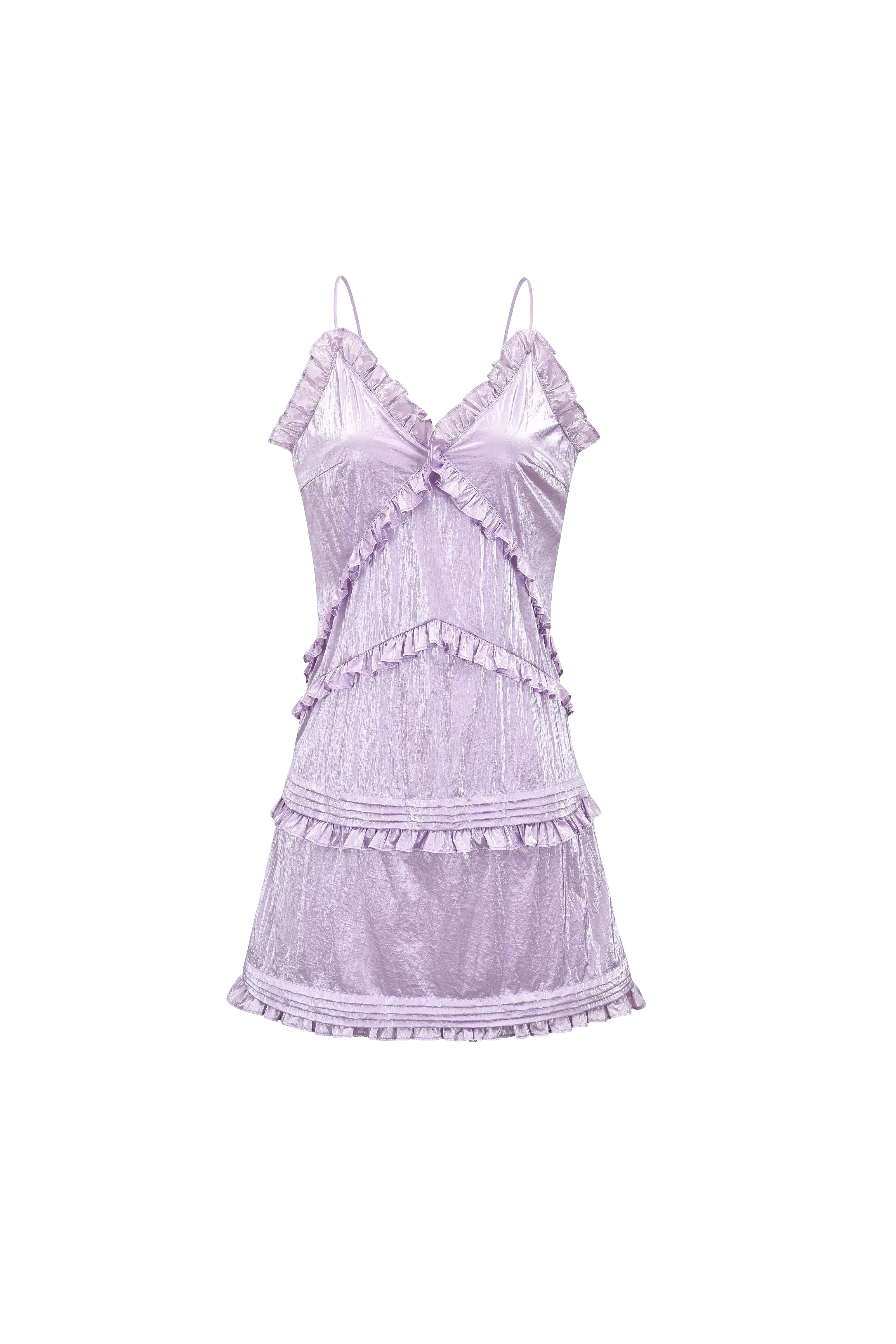 Milly Lilac Metallic Mini Dress sold by AMYLYNN