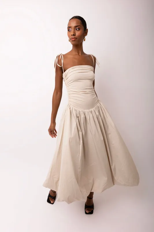 Alexa Milk Puffball Dress sold by AMYLYNN