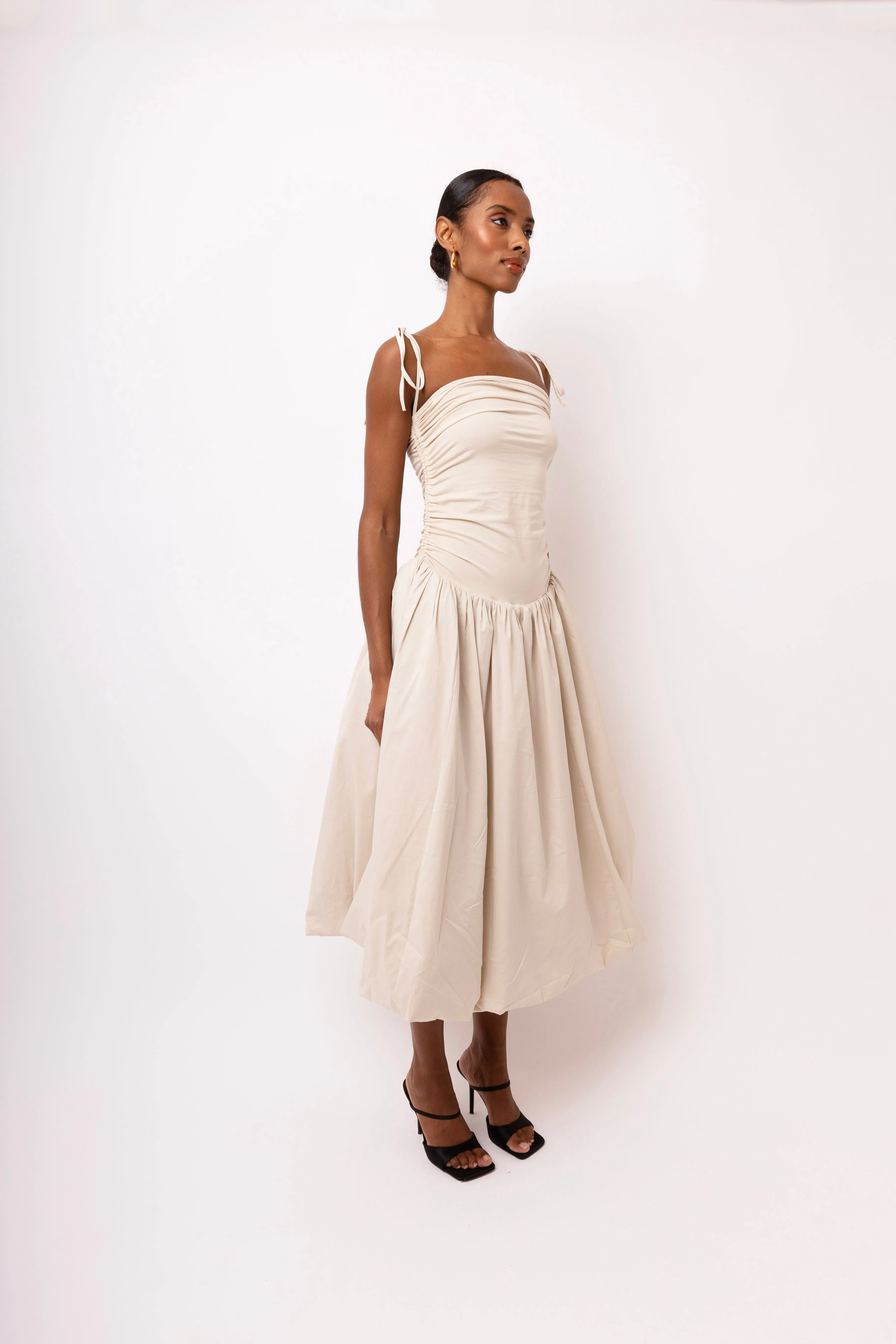 Alexa Milk Puffball Dress sold by AMYLYNN product image thumbnail 4