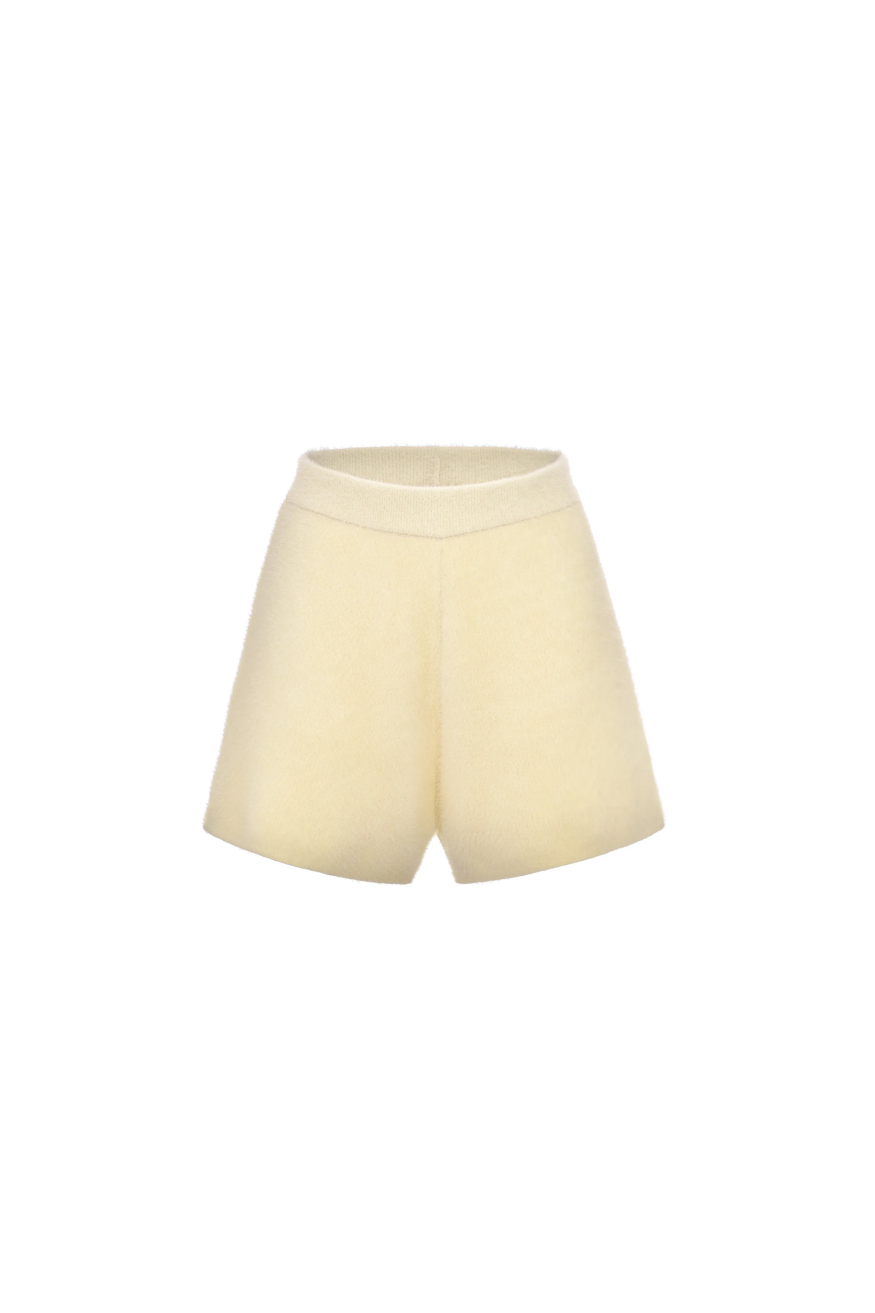 Yolanda Cream Knitted Shorts sold by AMYLYNN