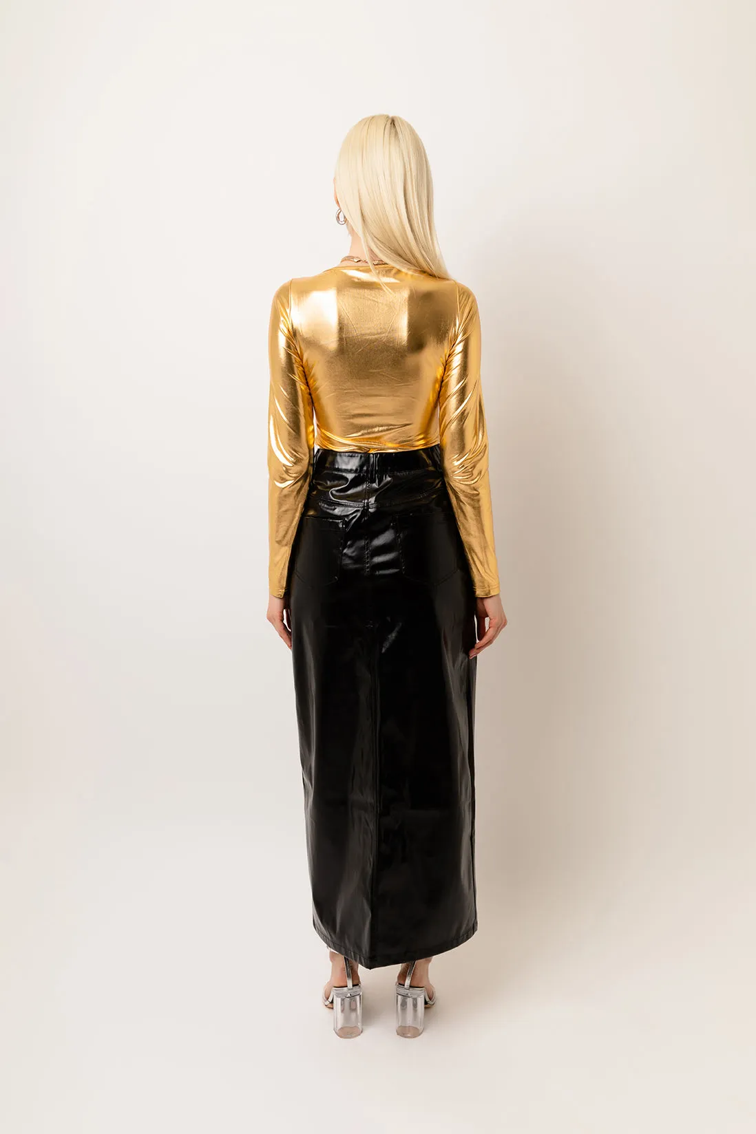 Martina Gold Metallic Top sold by AMYLYNN product image thumbnail 4