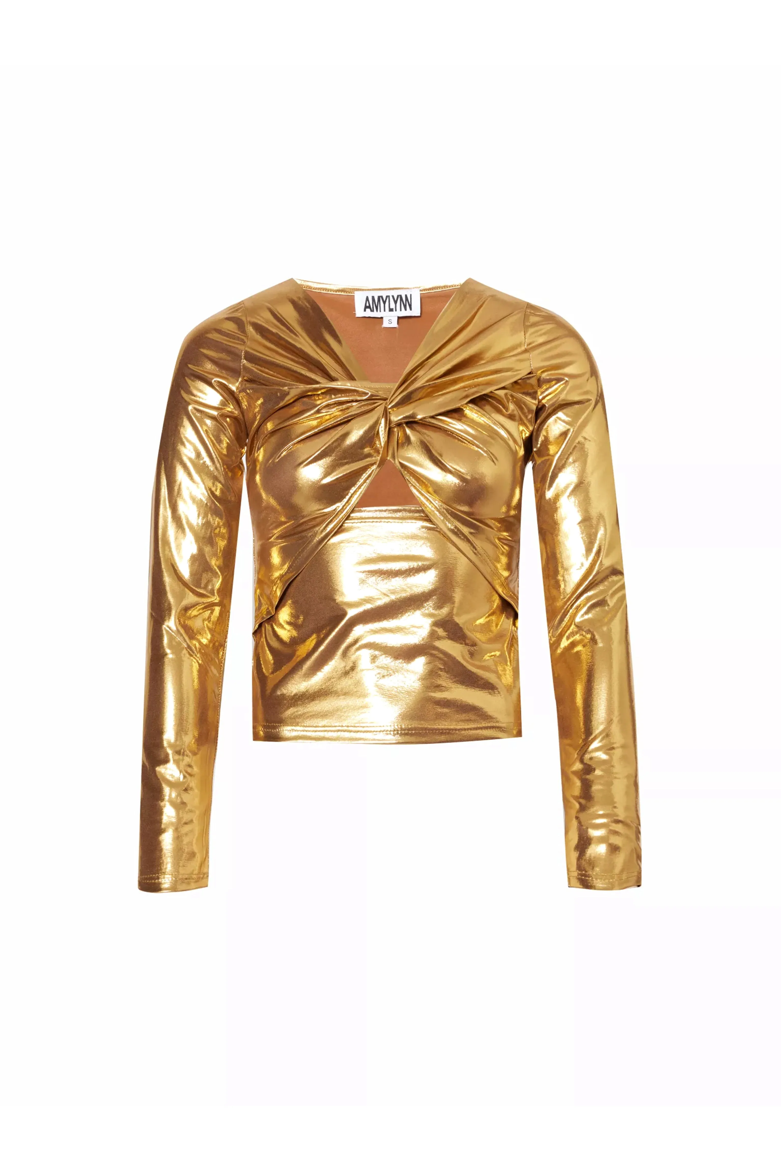 Martina Gold Metallic Top sold by AMYLYNN product image thumbnail 5