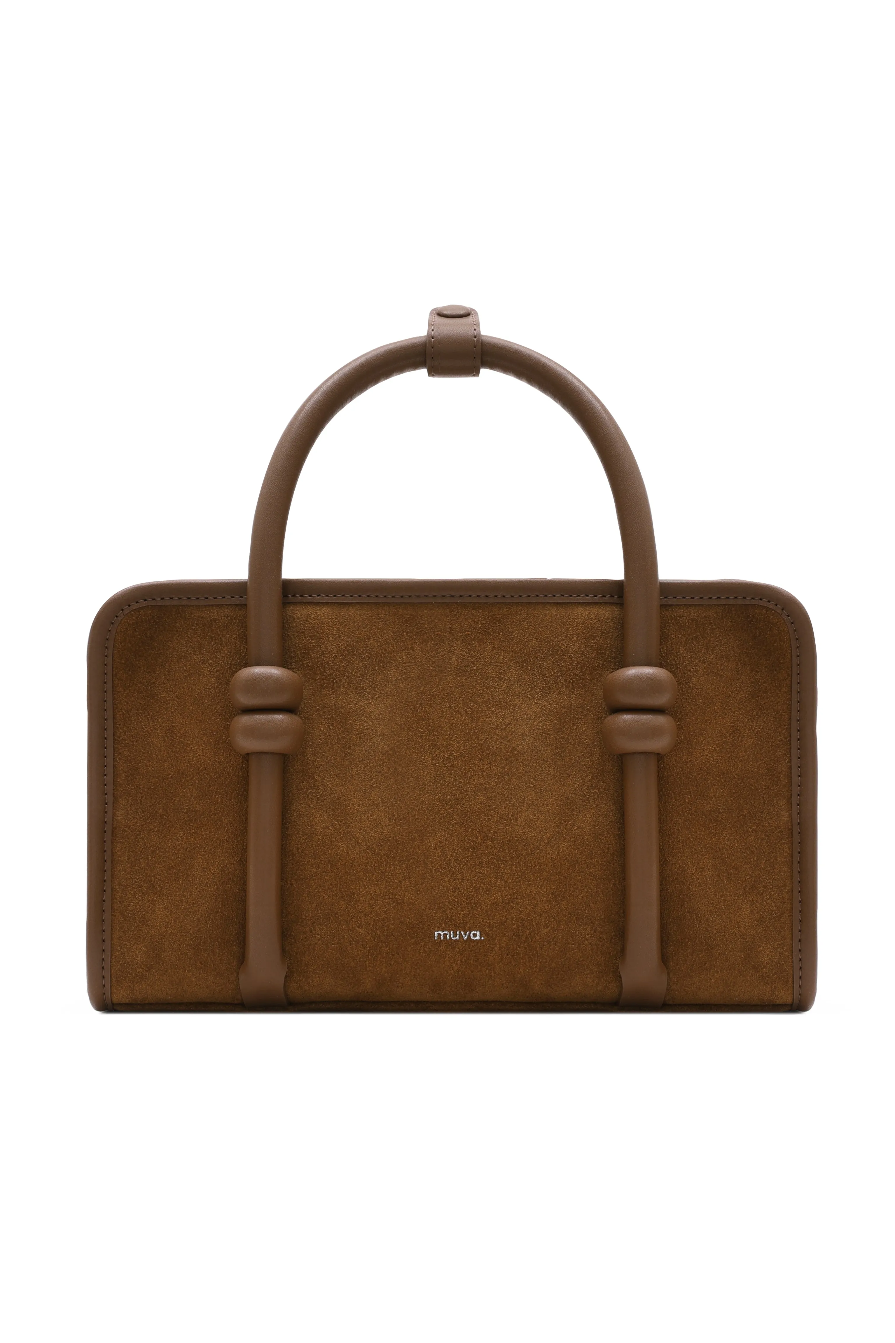Aspen Latte Brown Suede Bag sold by AMYLYNN