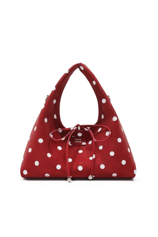 Siena Red Polka Underbag sold by AMYLYNN