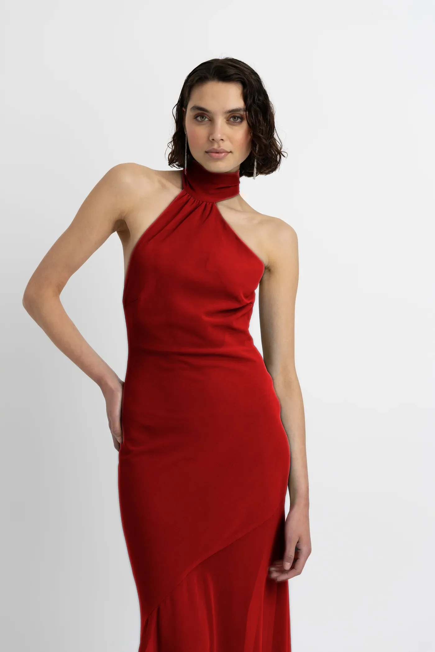 Baia Red Halterneck Maxi Dress sold by AMYLYNN product image thumbnail 2