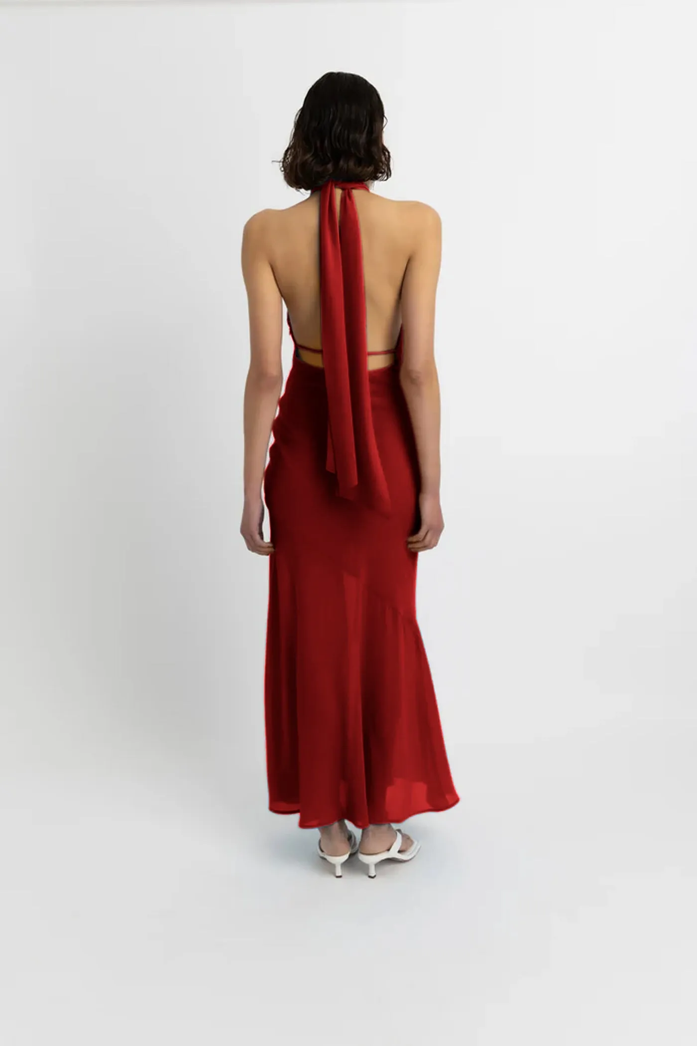 Baia Red Halterneck Maxi Dress sold by AMYLYNN product image thumbnail 5