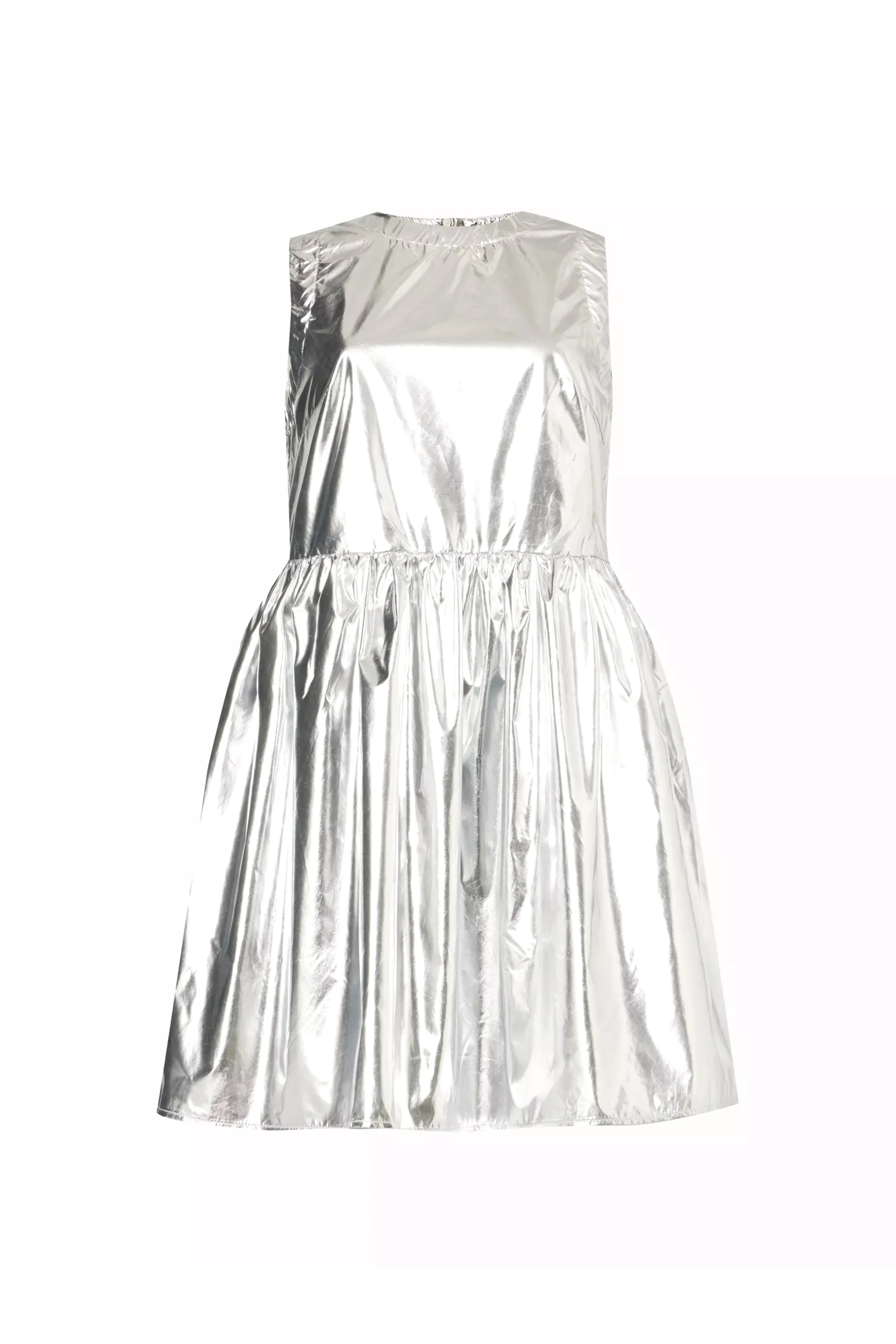 London Silver Metallic Mini Dress sold by AMYLYNN product image thumbnail 5