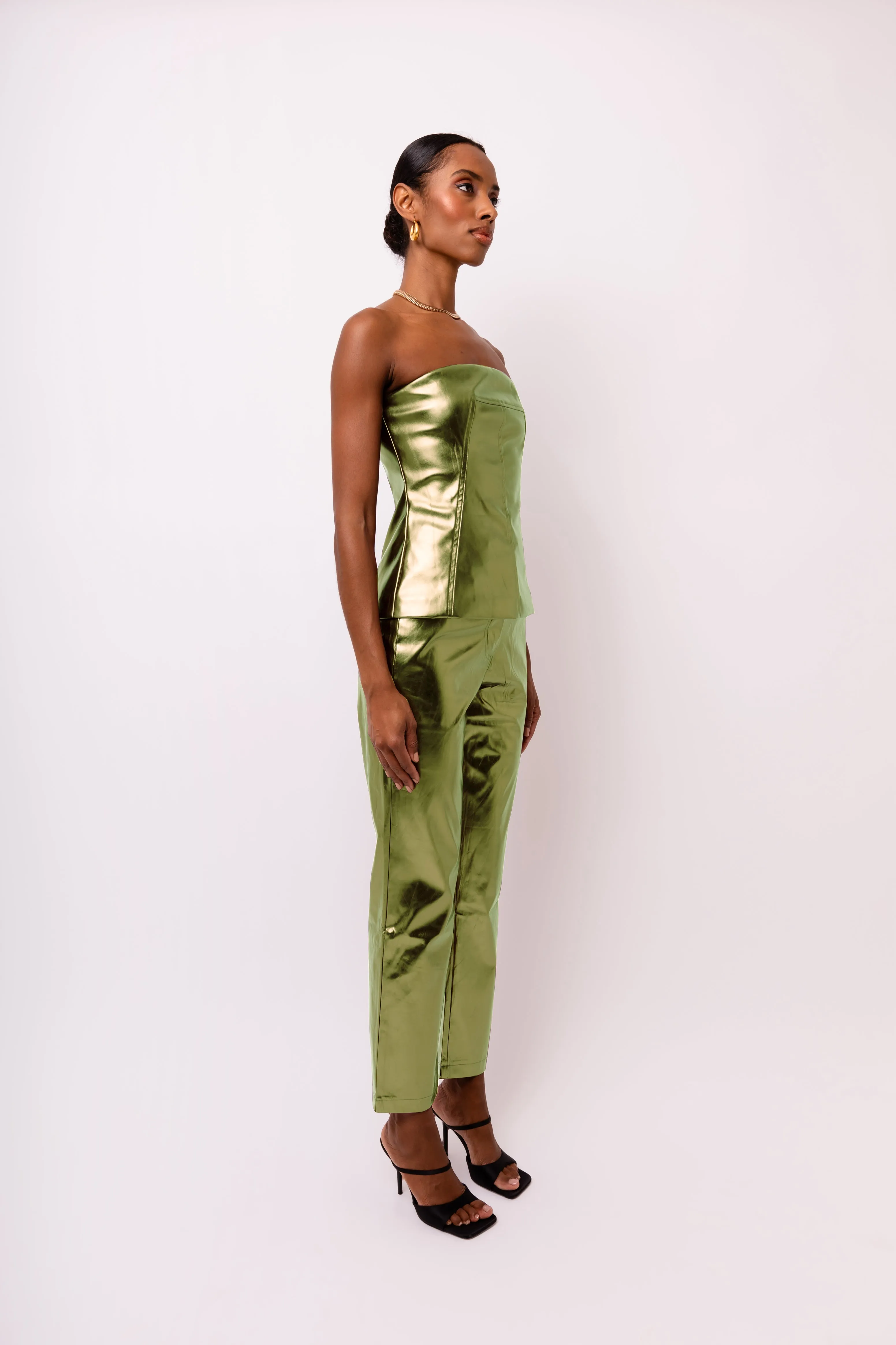 Johanna Khaki Bandeau Top sold by AMYLYNN product image thumbnail 5