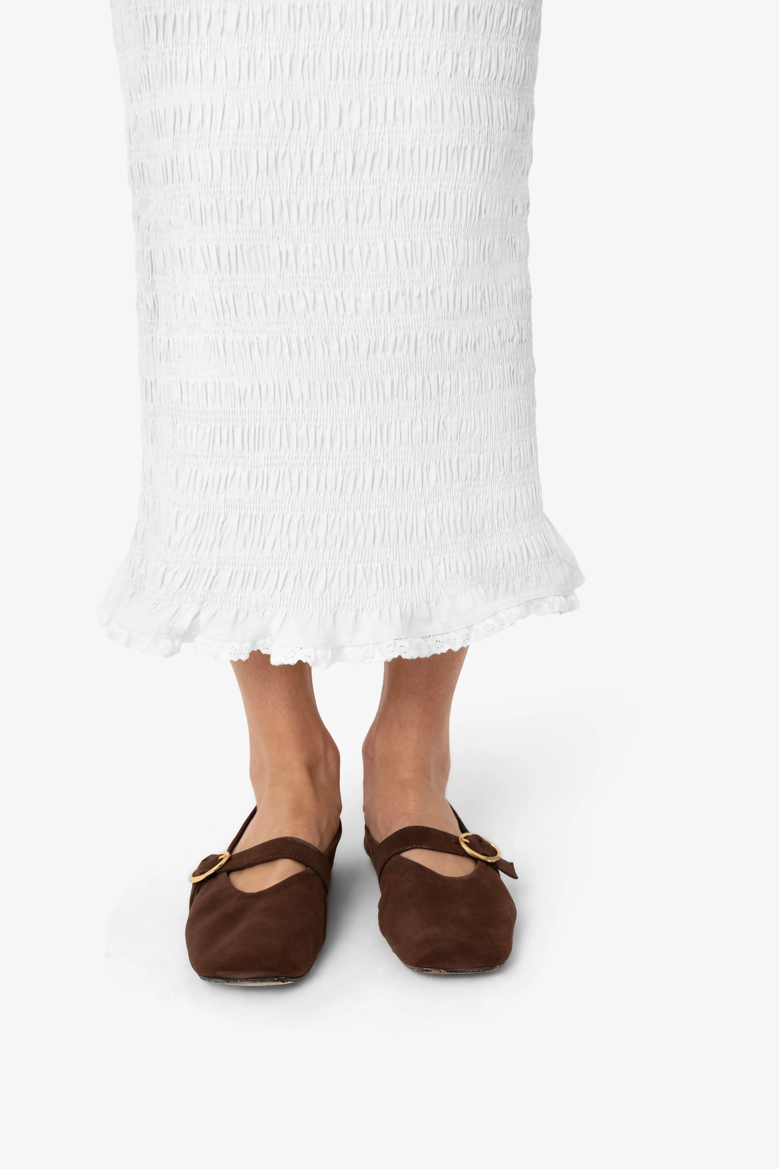Chelsea Cotton Ivory Maxi Skirt sold by AMYLYNN product image thumbnail 3