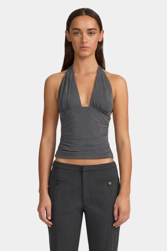 Arlo Halter Top Charcoal-L / CHARCOAL sold by Ownley