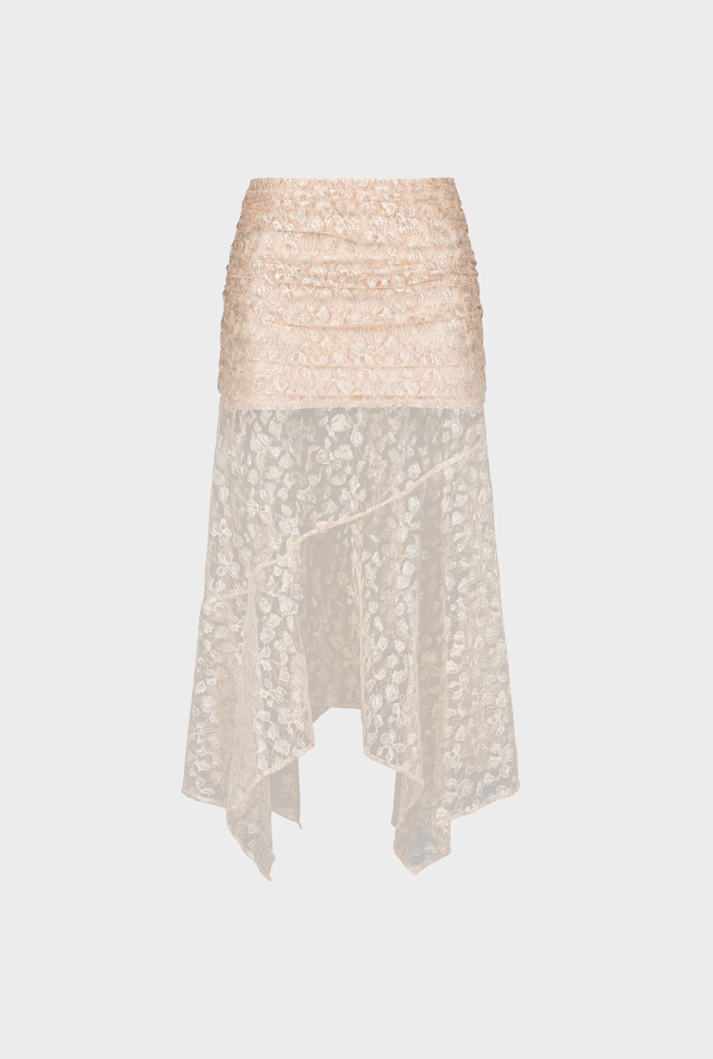 Metallic Lace Skirt sold by Saemdi