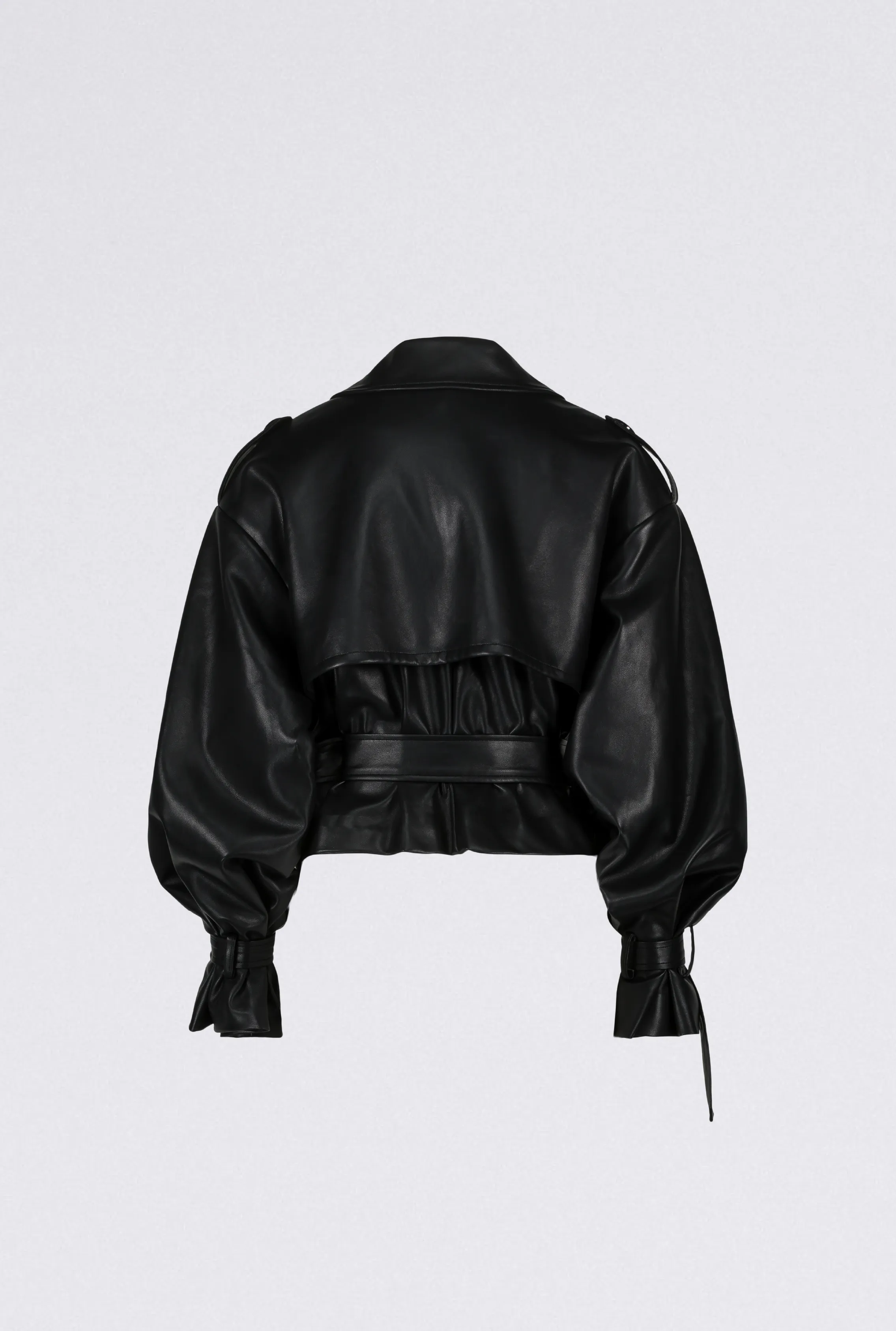 KAI CROPPED PU TRENCH sold by Saemdi product image thumbnail 5