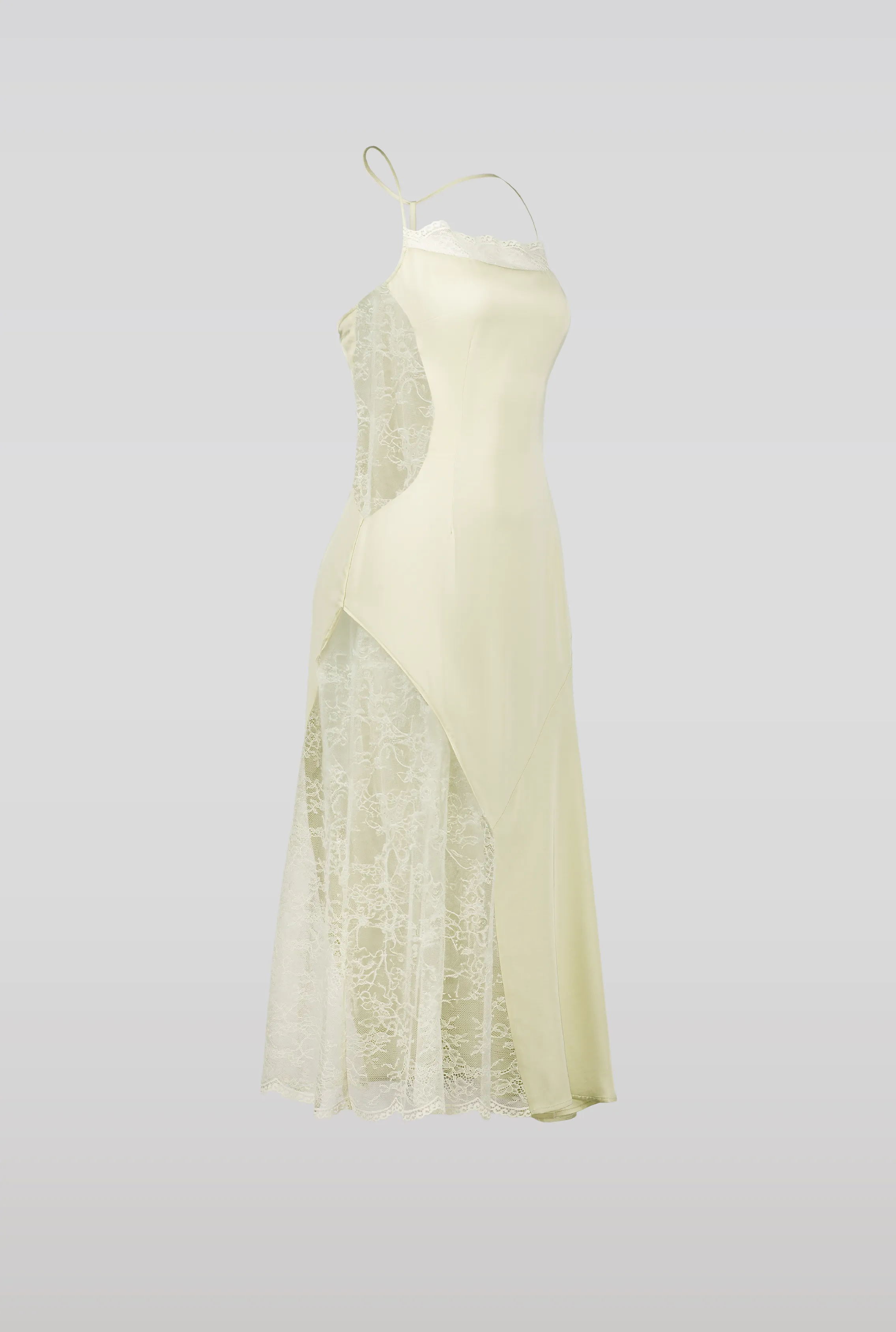 Lace Trim Midi Dress sold by Saemdi product image thumbnail 2