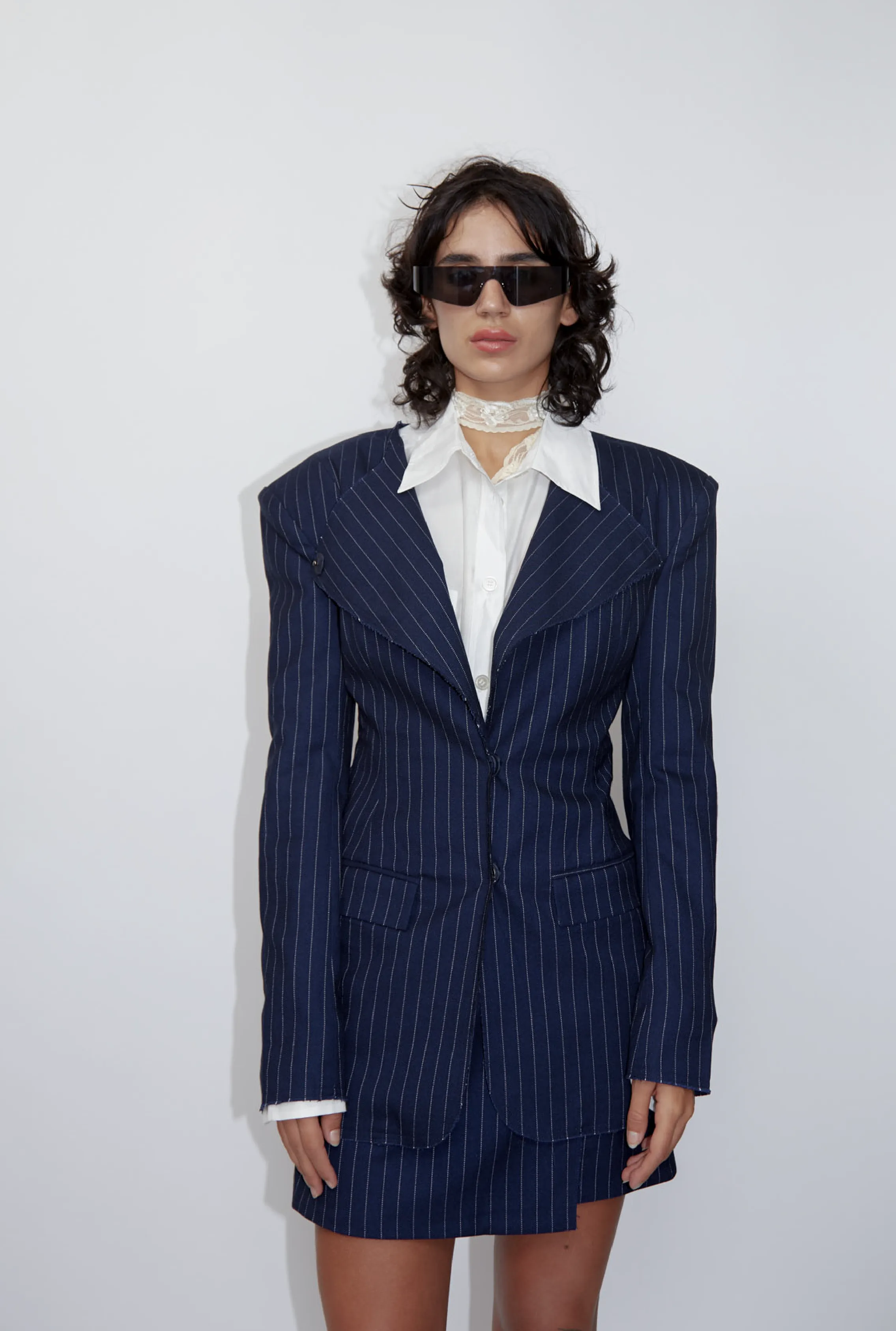 Pinstripe Suit Jacket sold by Saemdi product image thumbnail 2