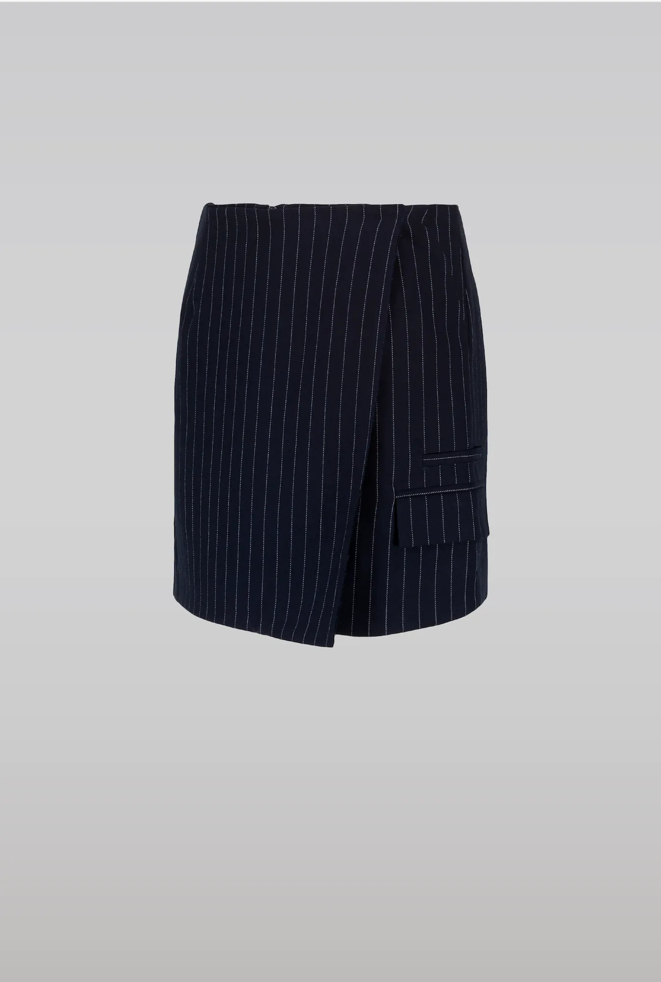 NAVY PINSTRIPE SKIRT sold by Saemdi product image thumbnail 4