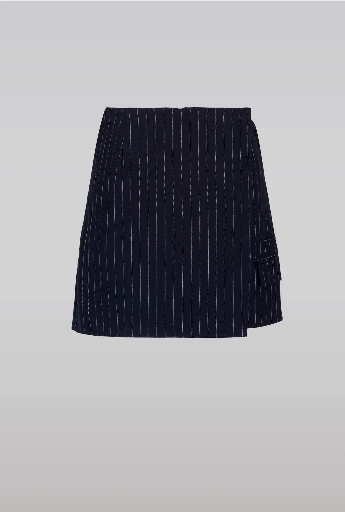 NAVY PINSTRIPE SKIRT sold by Saemdi